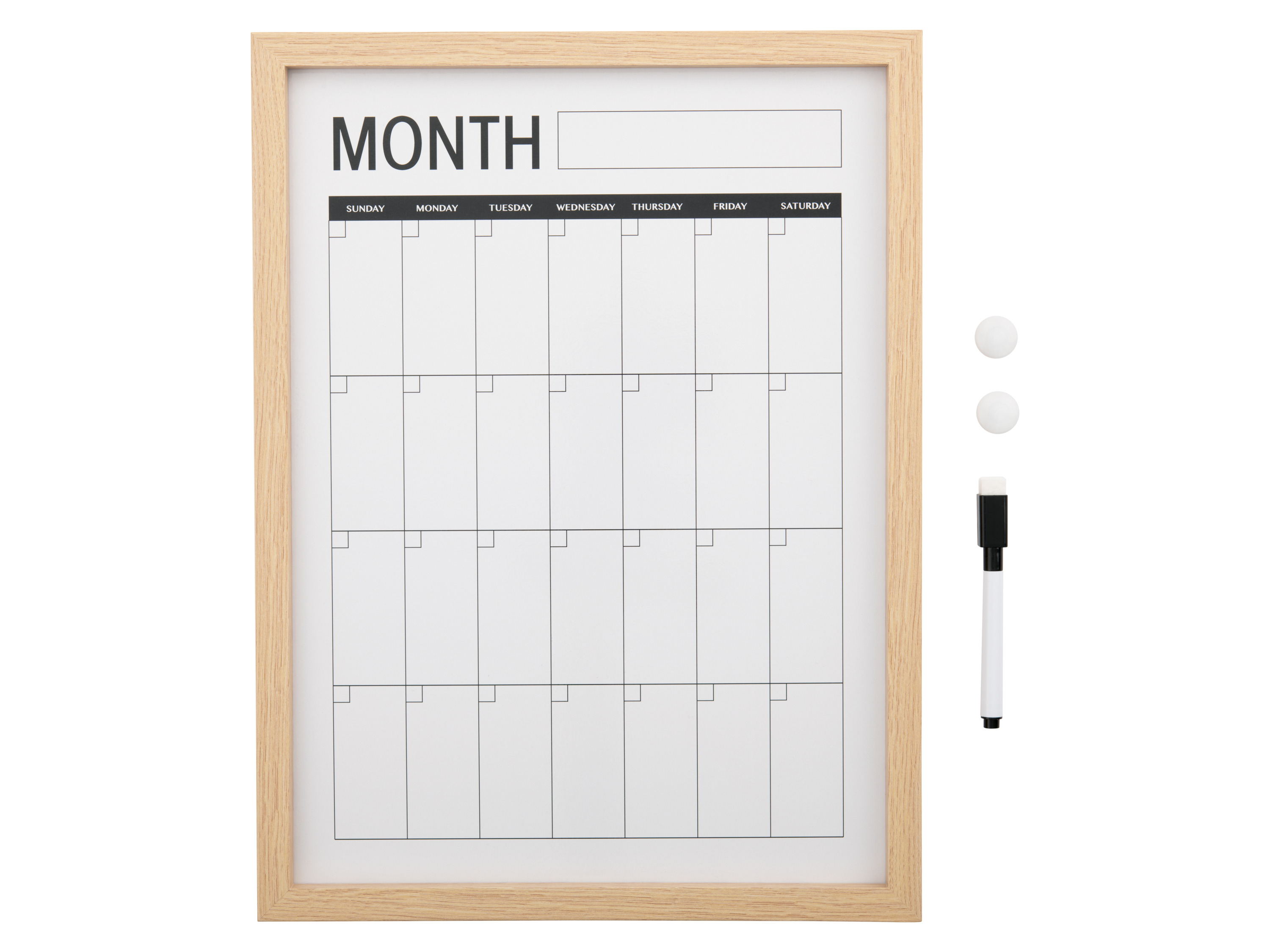 crelando Magnetyczny kalendarz lub magnetyczny planer zadań planer miesięczny