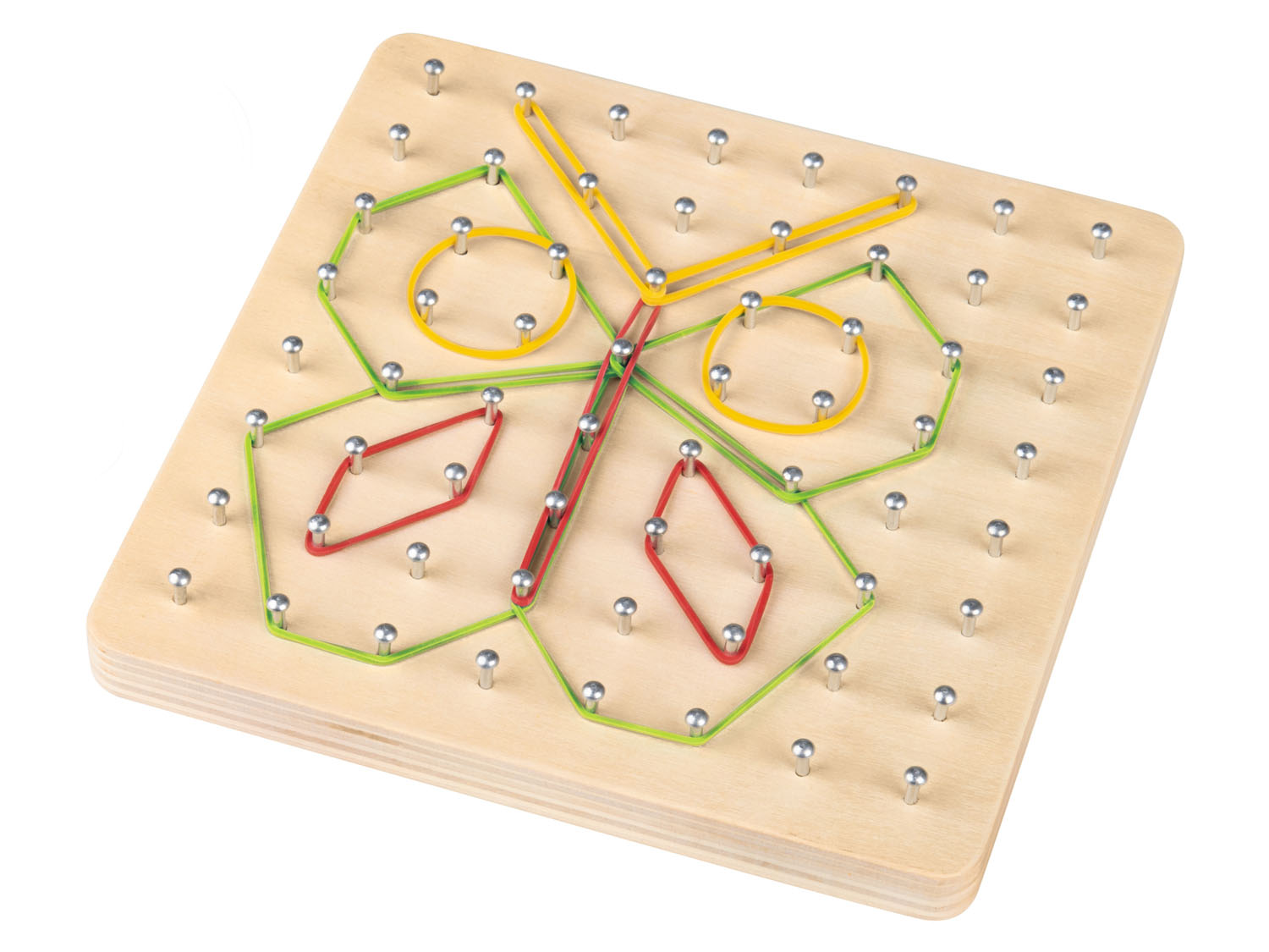 Playtive Puzzle drewniane lub Tablica geometryczna Tablica geoboard