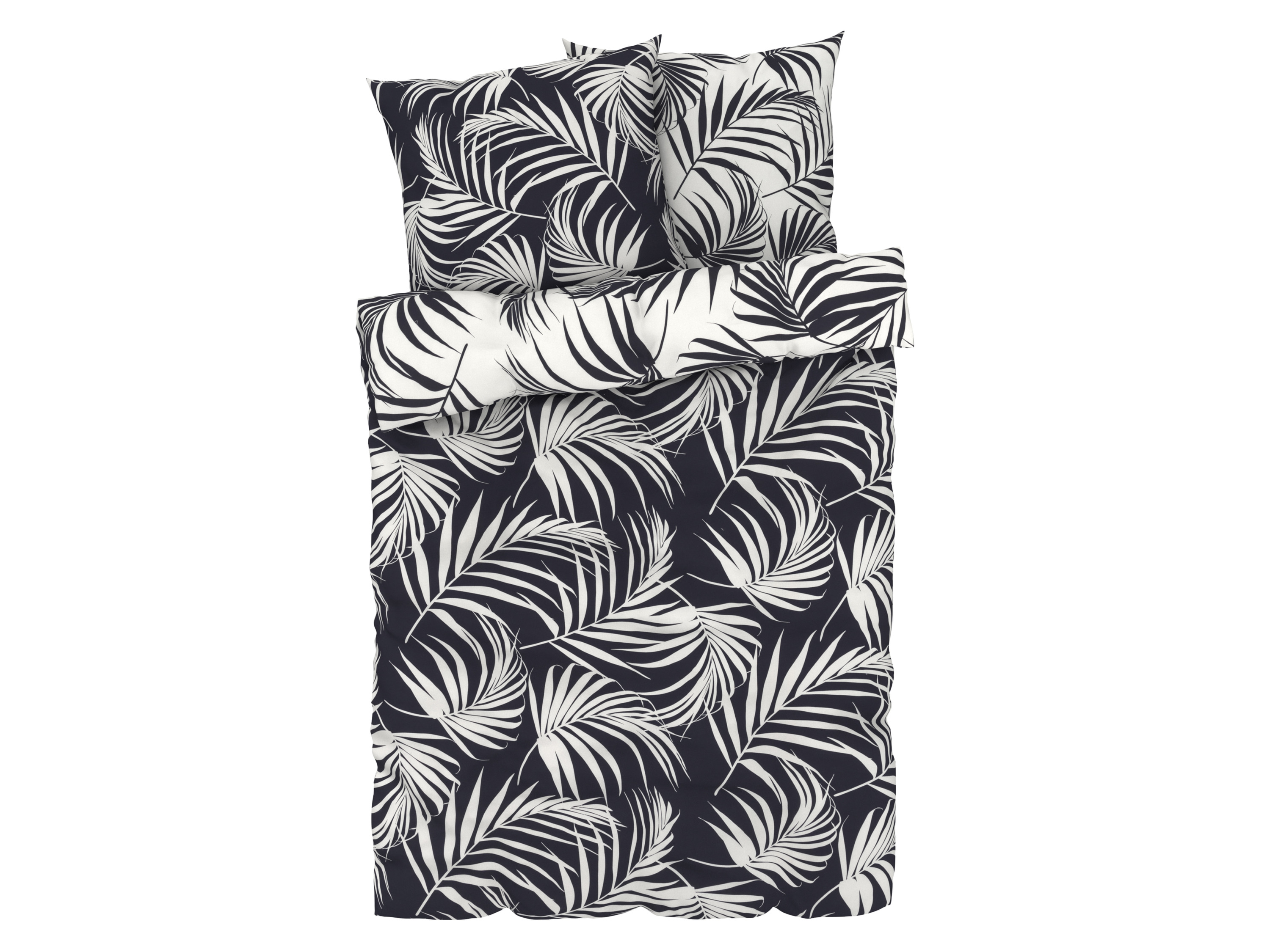 Livarno home Pościel z bawełny renforcé, 160 x 200 cm Palmy