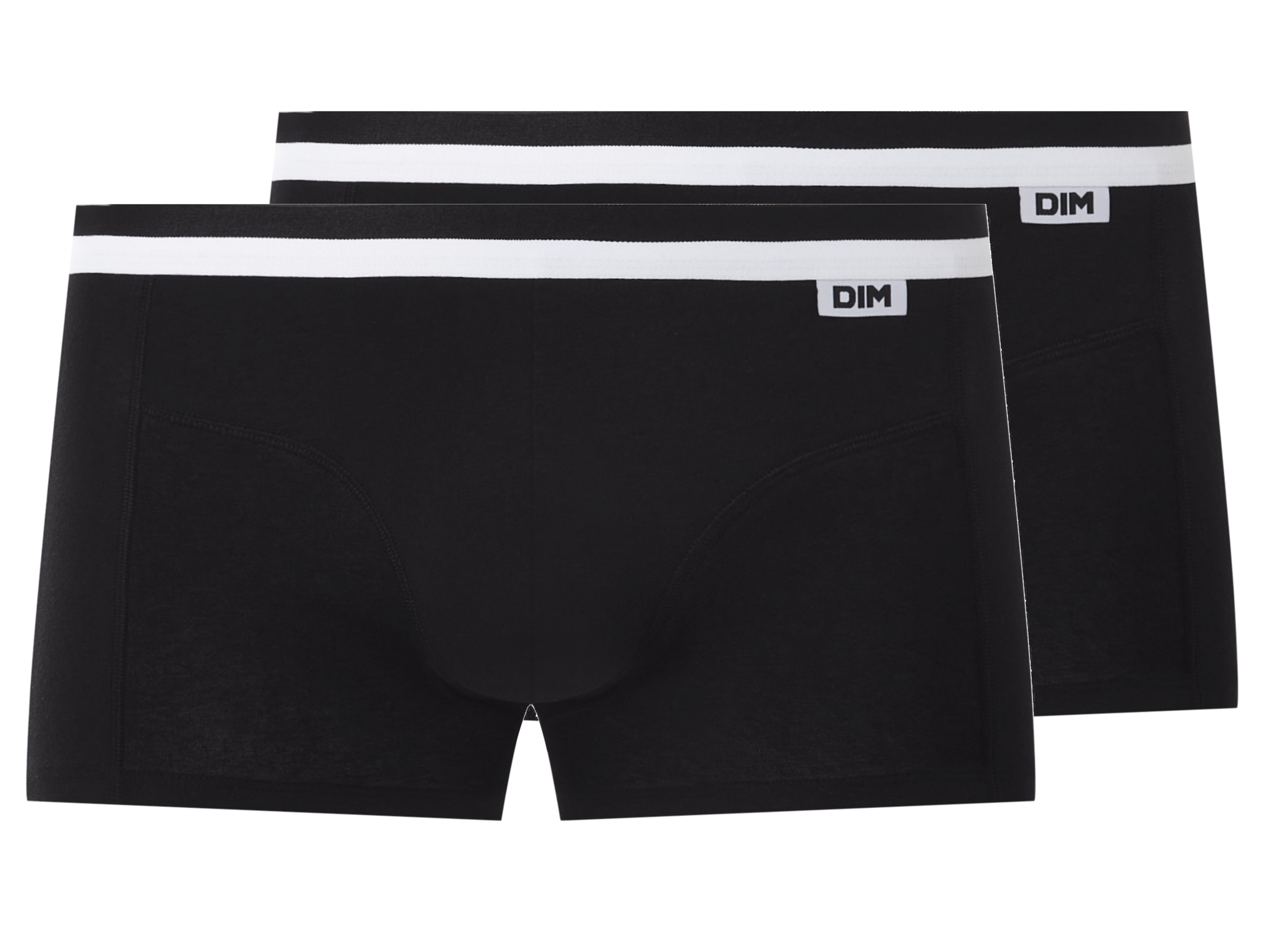 Dimian Bokserki męskie z bawełną, 2 pary Czarny, 3/Xs