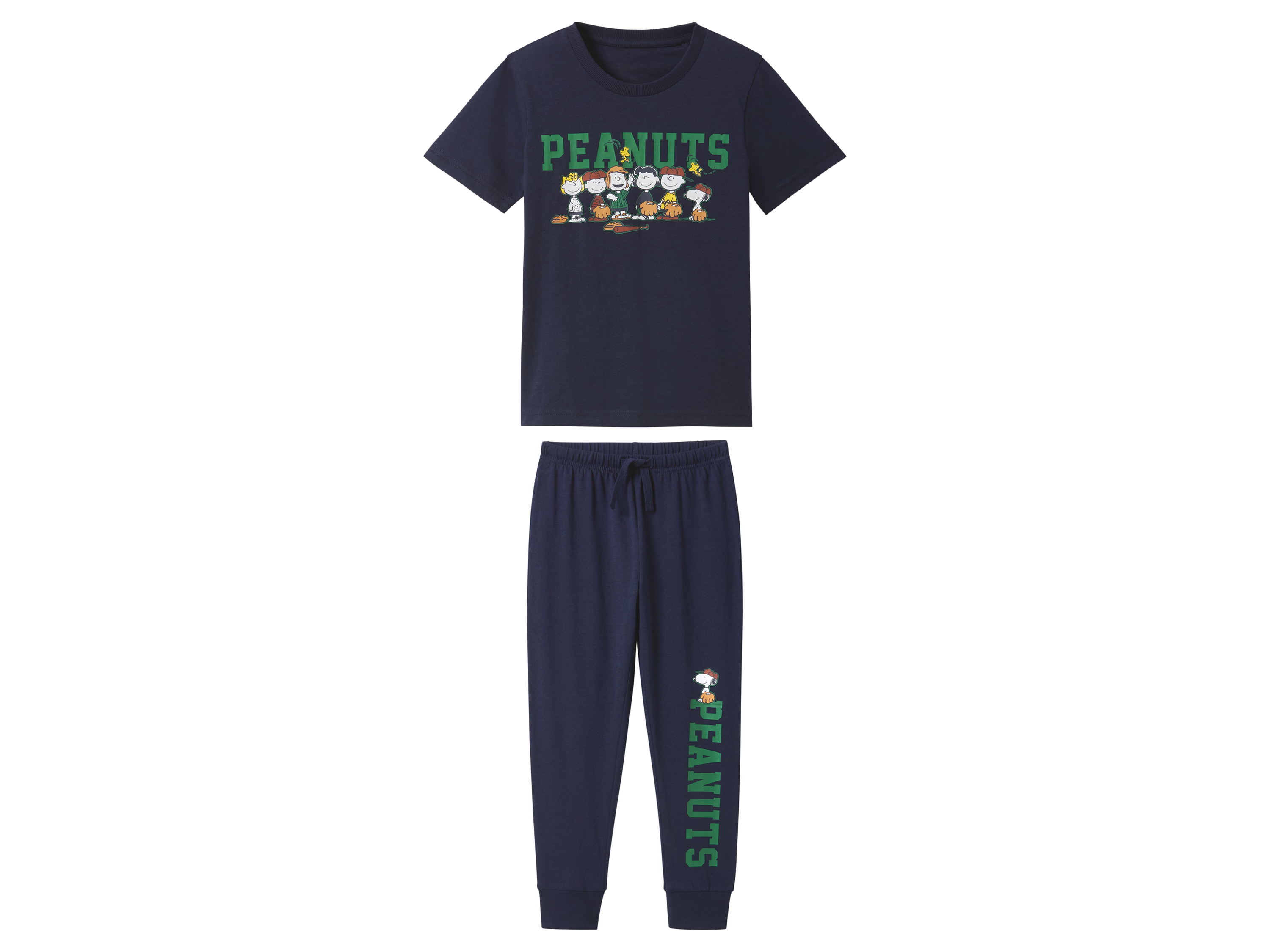 Piżama dziecięca z bawełną Granatowy, 134/140