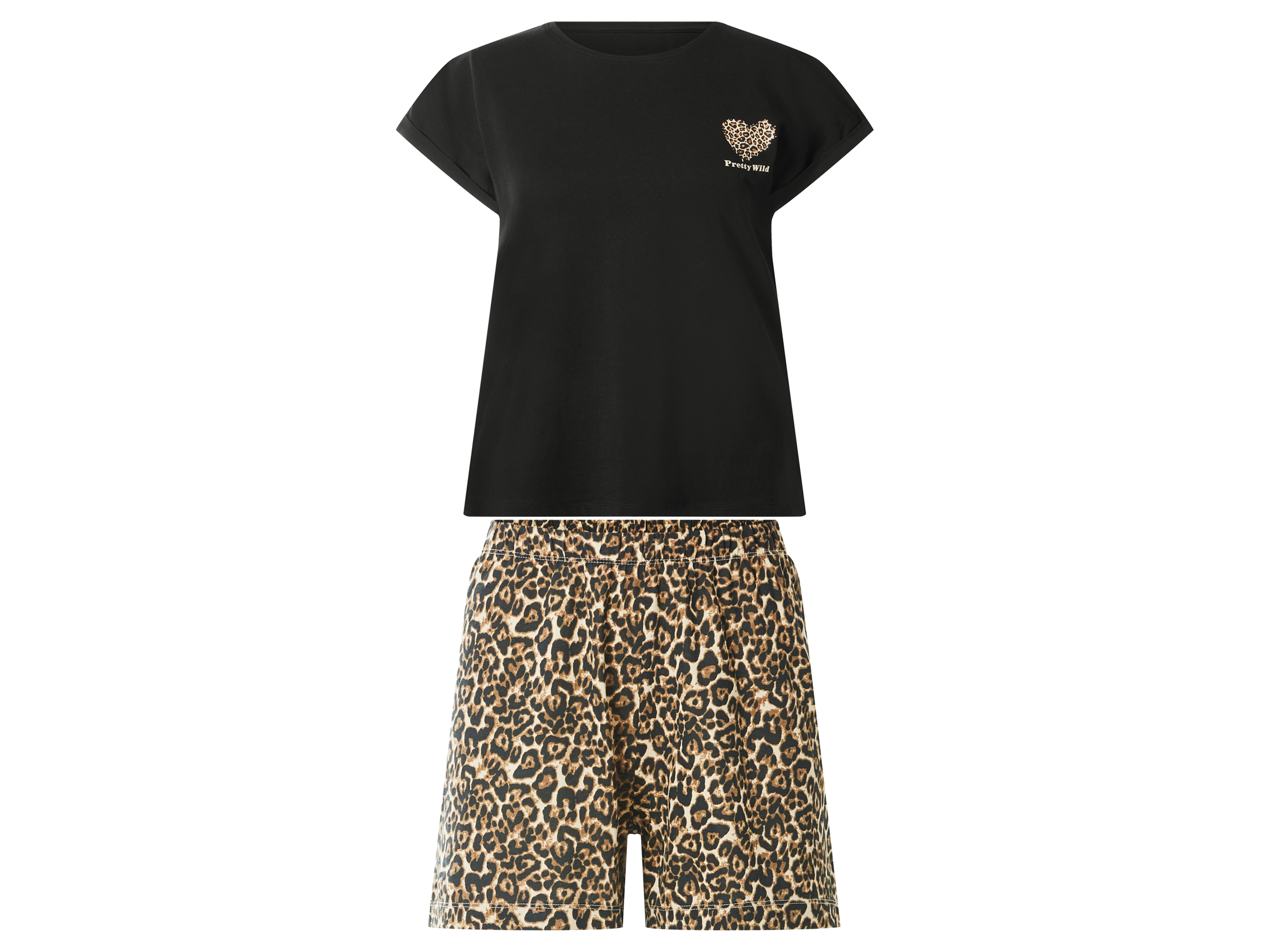 esmara Piżama damska z bawełny Czarny, M40/42