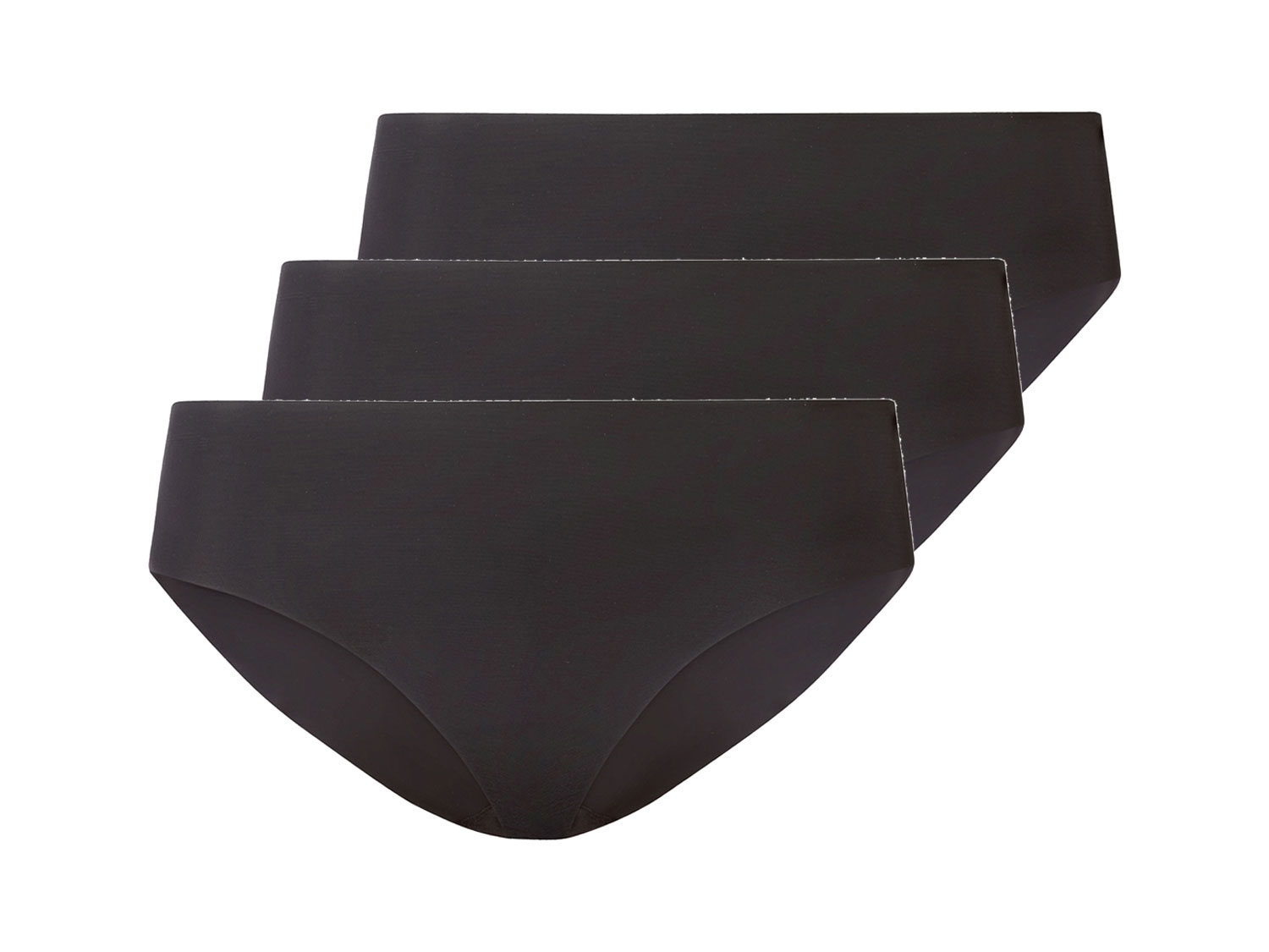 esmara Figi damskie mini cięte laserowo, 3 pary L 44/46, Czarny