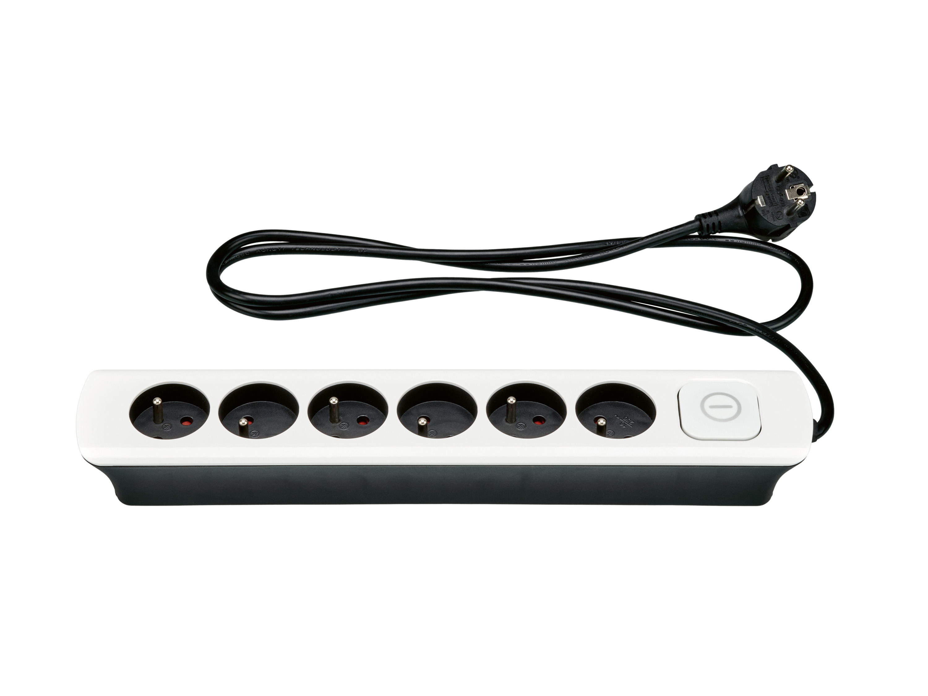 Tronic Listwa zasilająca, 6 gniazdek Biały