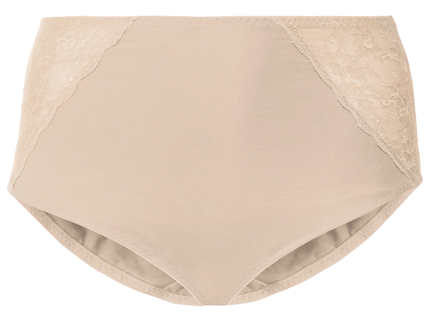 esmara Figi modelujące damskie z koronką, 2 pary 3XL 56/58, Beżowy