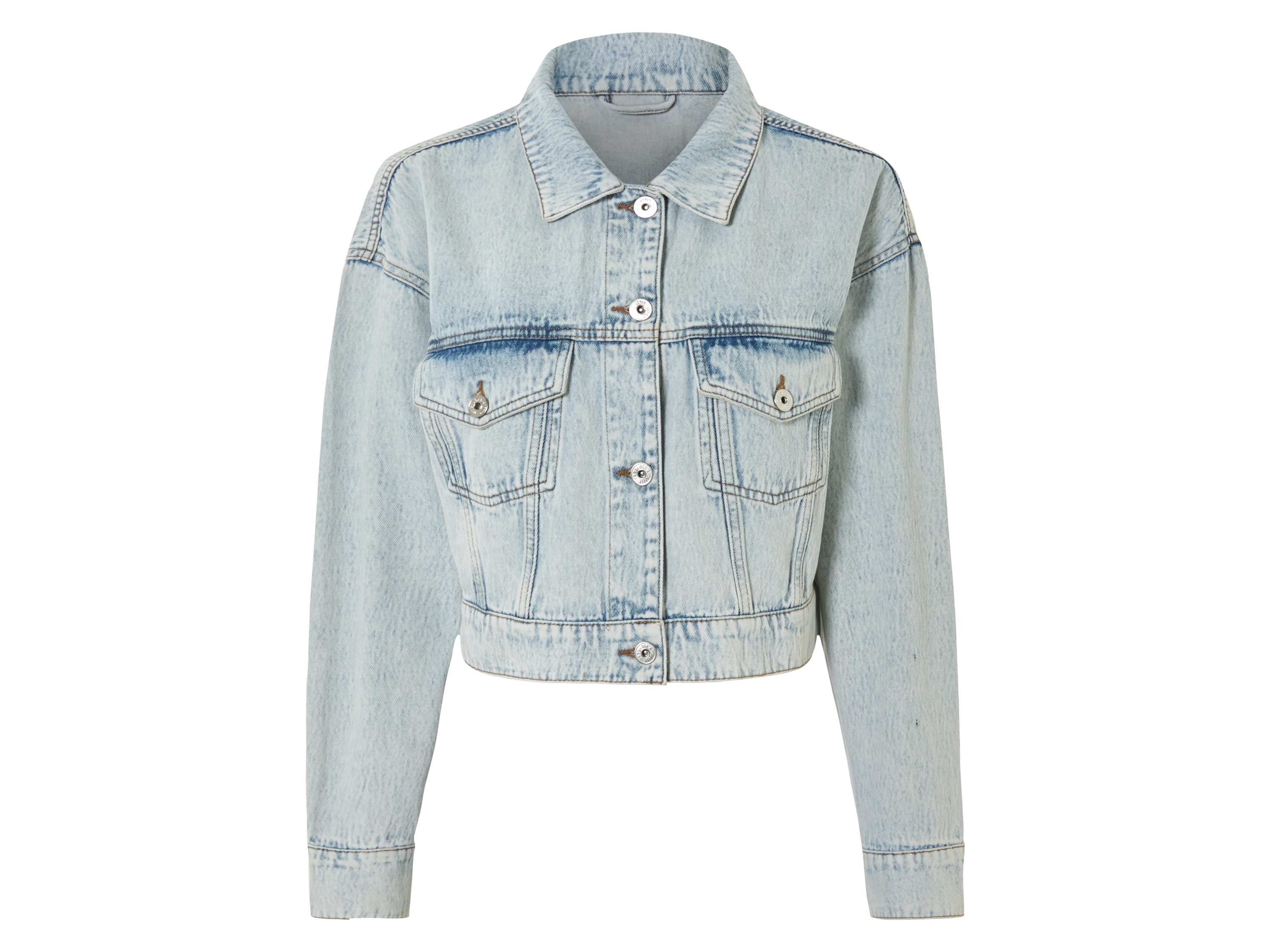 esmara Kurtka jeansowa damska z bawełny Jasnoniebieski, 44