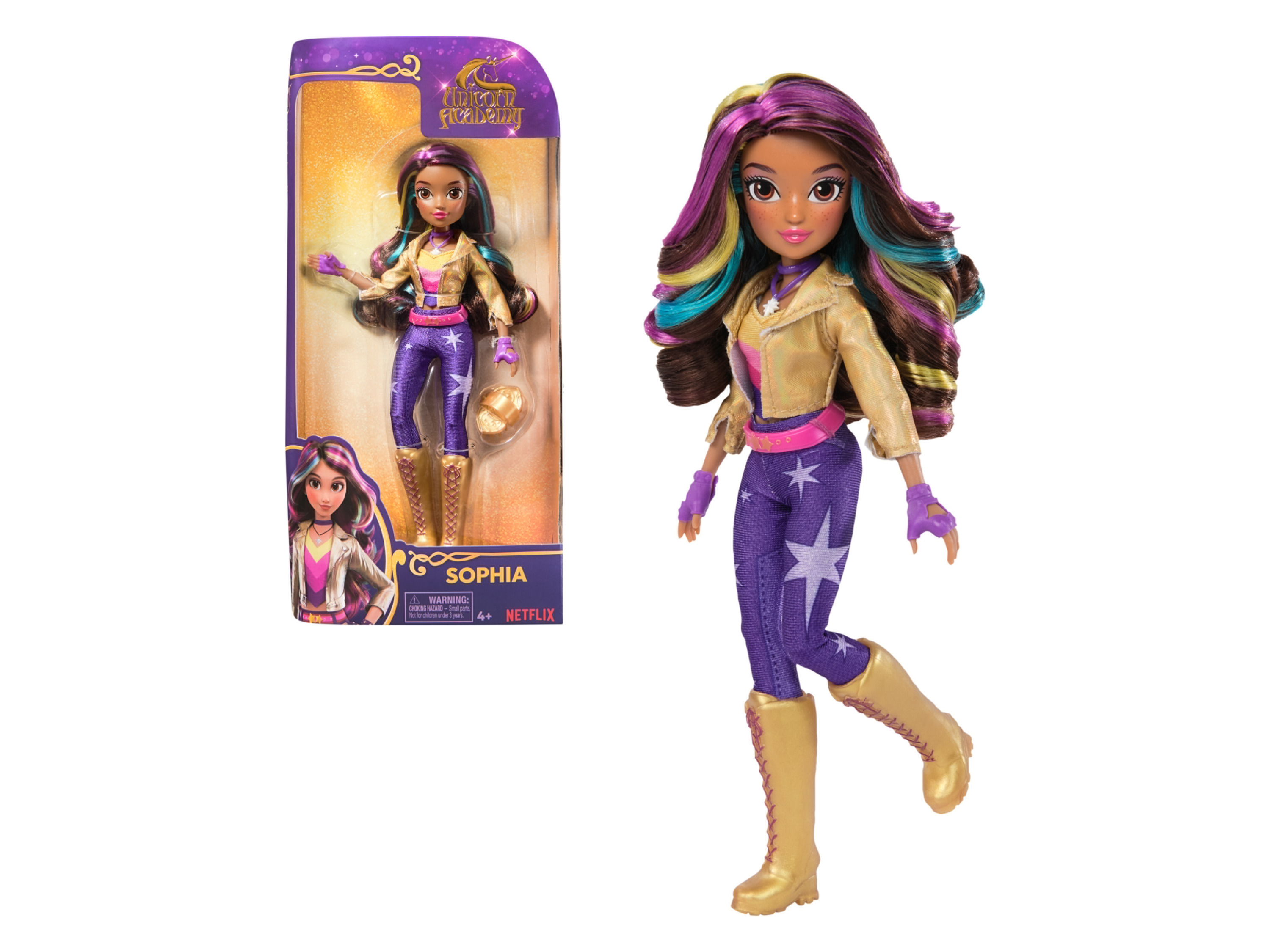 Unicorn Academy Fashion Doll lalka Sophia, 24 cm