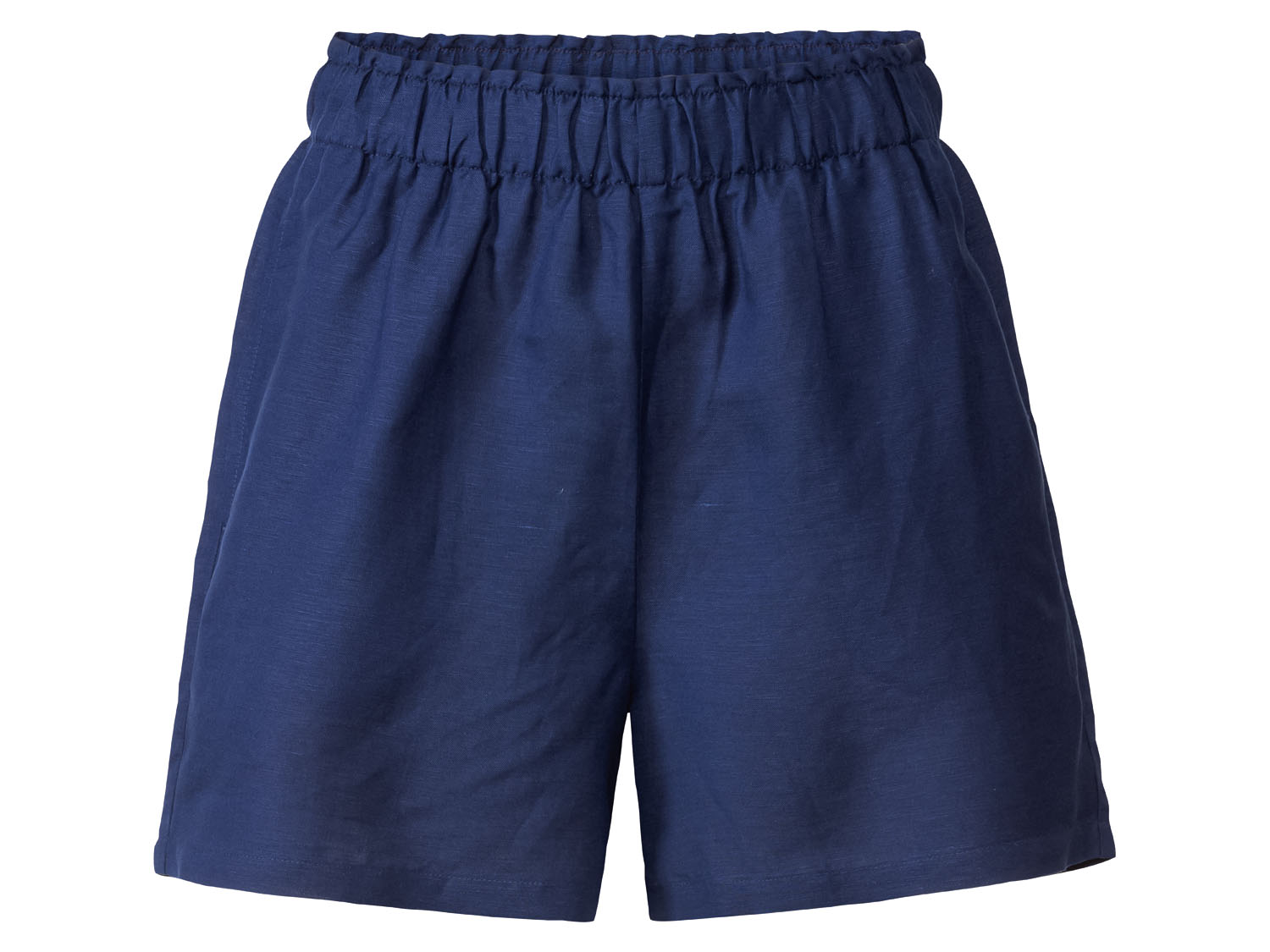 esmara Szorty damskie, z elastycznym ściągaczem typu paper bag 38, Ciemnoniebieski