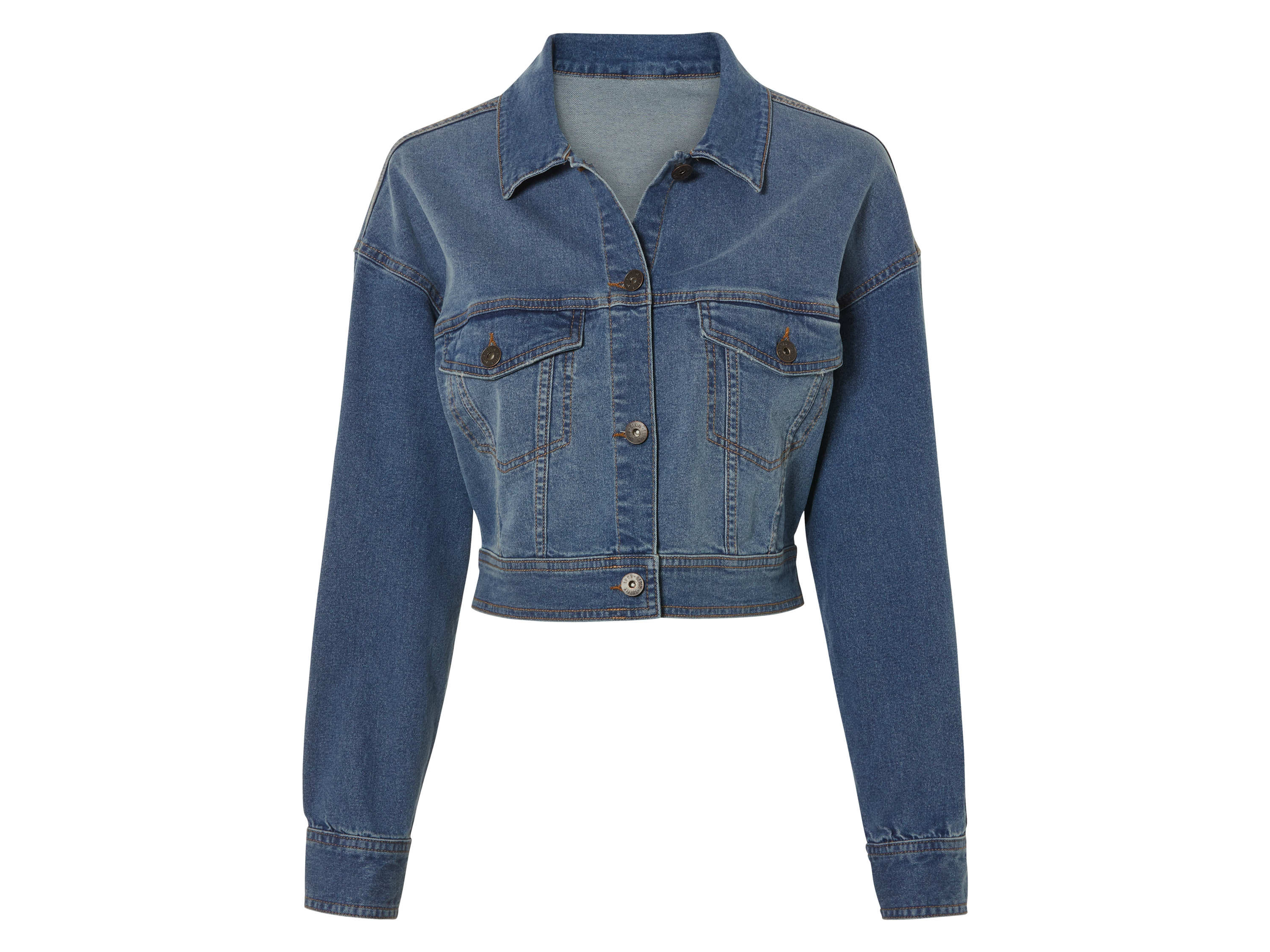 esmara Kurtka jeansowa damska kurtka z biobawełną Ciemnoniebieski, 42