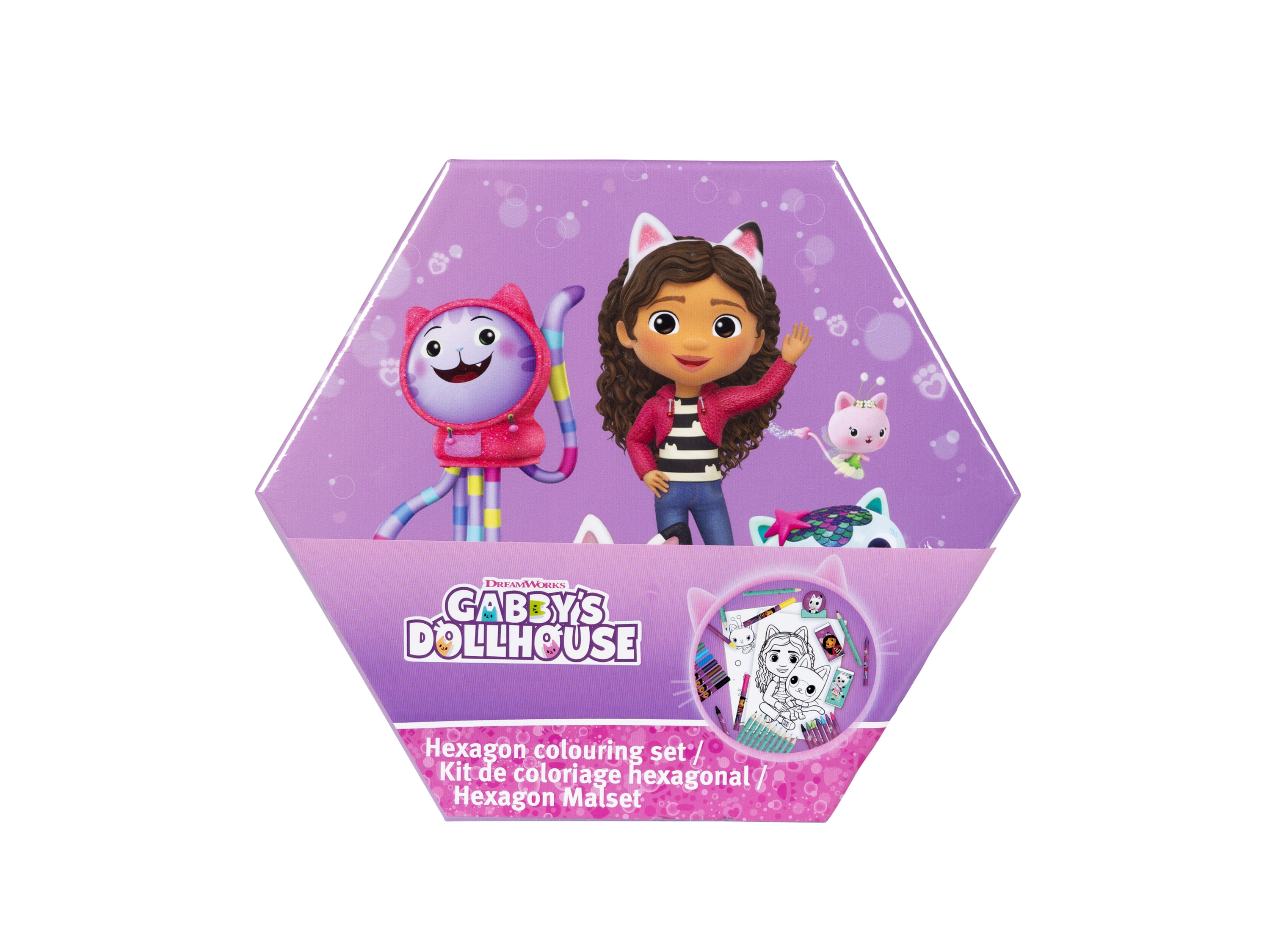 Kreatywny kuferek z przyborami do malowania, 41 elementów Domek dla lalek Gabby