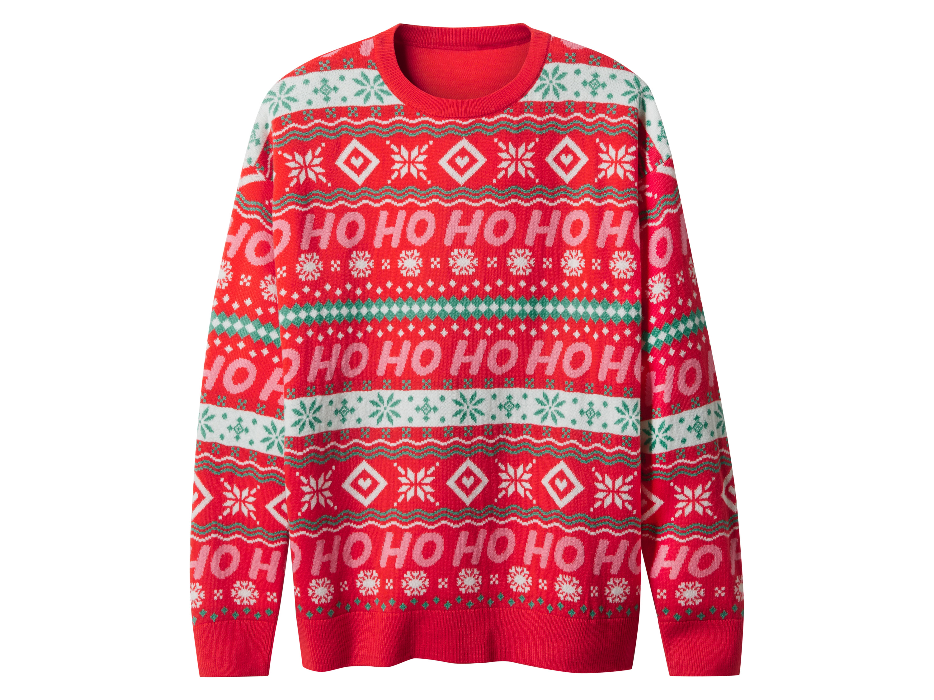 esmara Sweter dzianinowy damski Czerwony, L 44-46