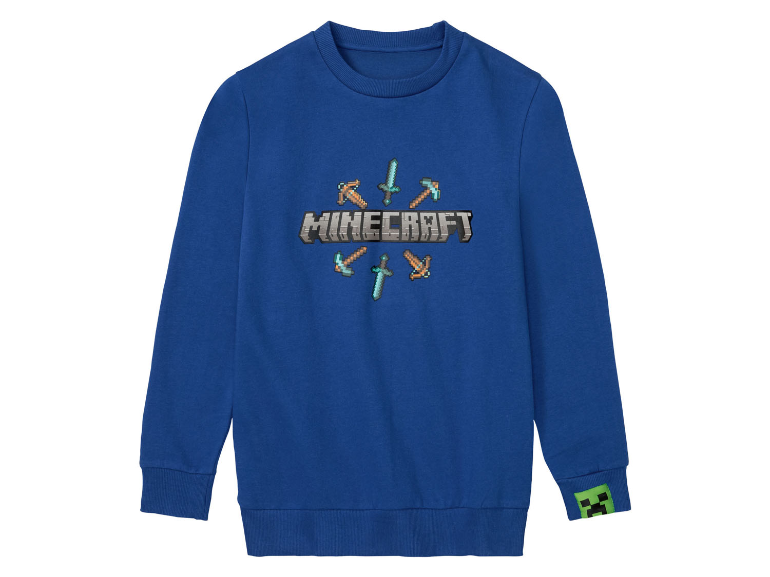 Minecraft Bluza dziecięca, 1 sztuka 104, Niebieski