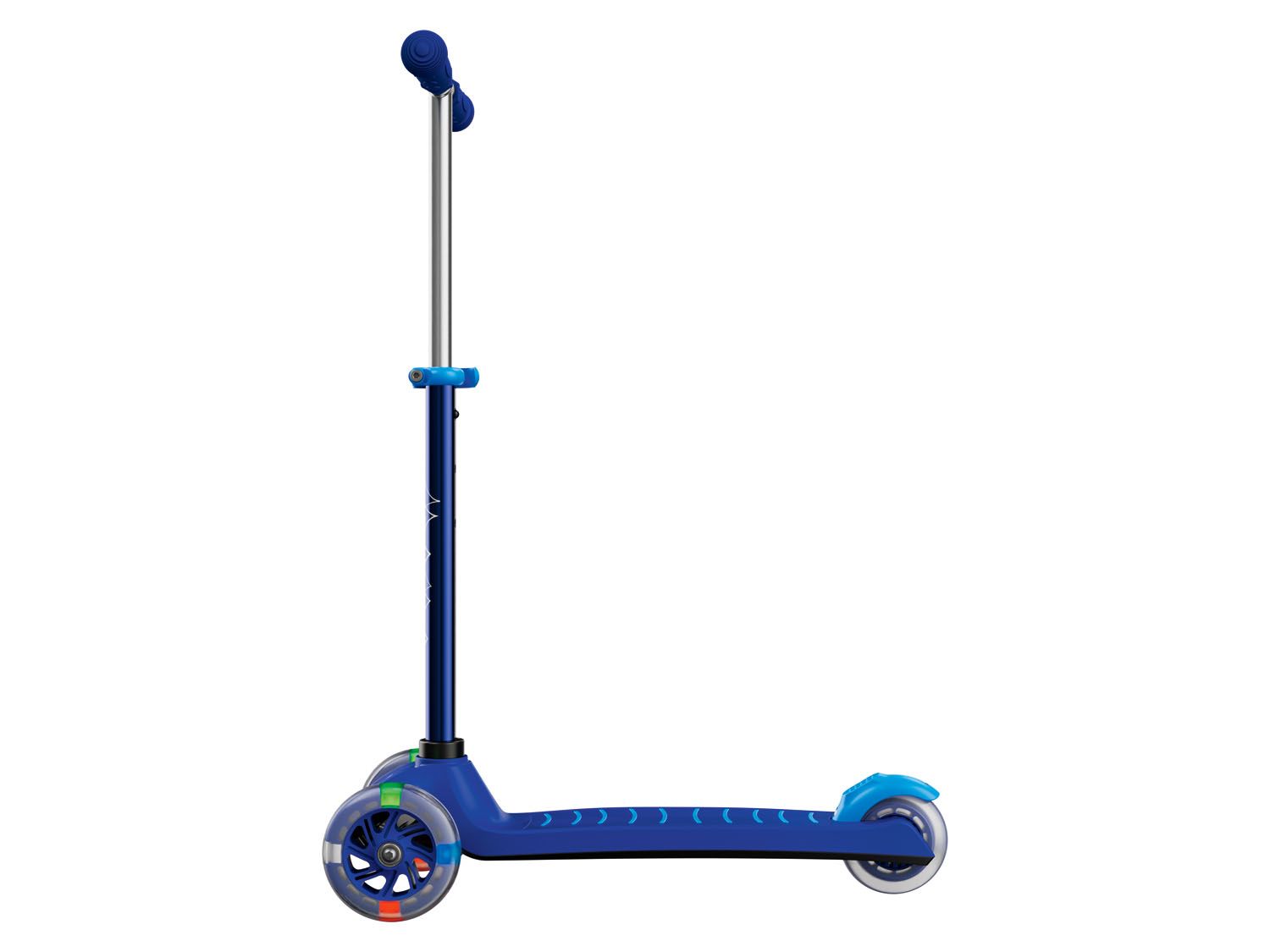 Playtive Hulajnoga trójkołowa Tri Scooter z diodami Led, 1 sztuka Niebieski