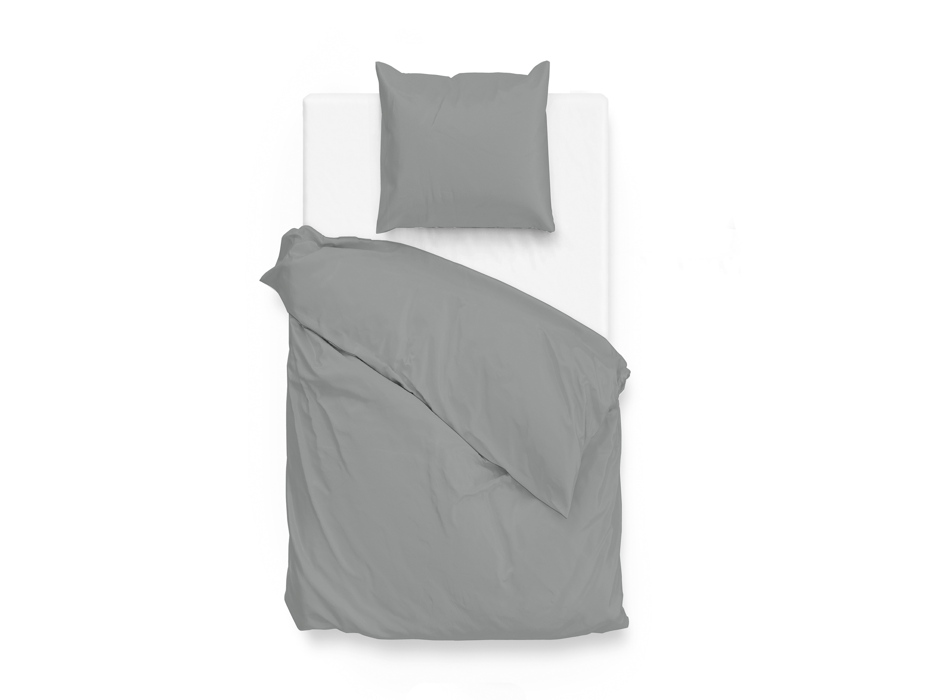 Face-2-Face Pościel Satinado z satyny bawełnianej Iron Grey, 135 x 200 cm