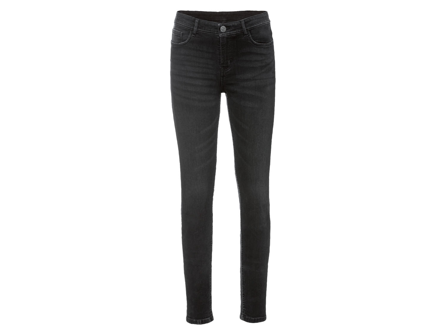 esmara Jeansy damskie Super Skinny Fit z bawełną 42, Czarny