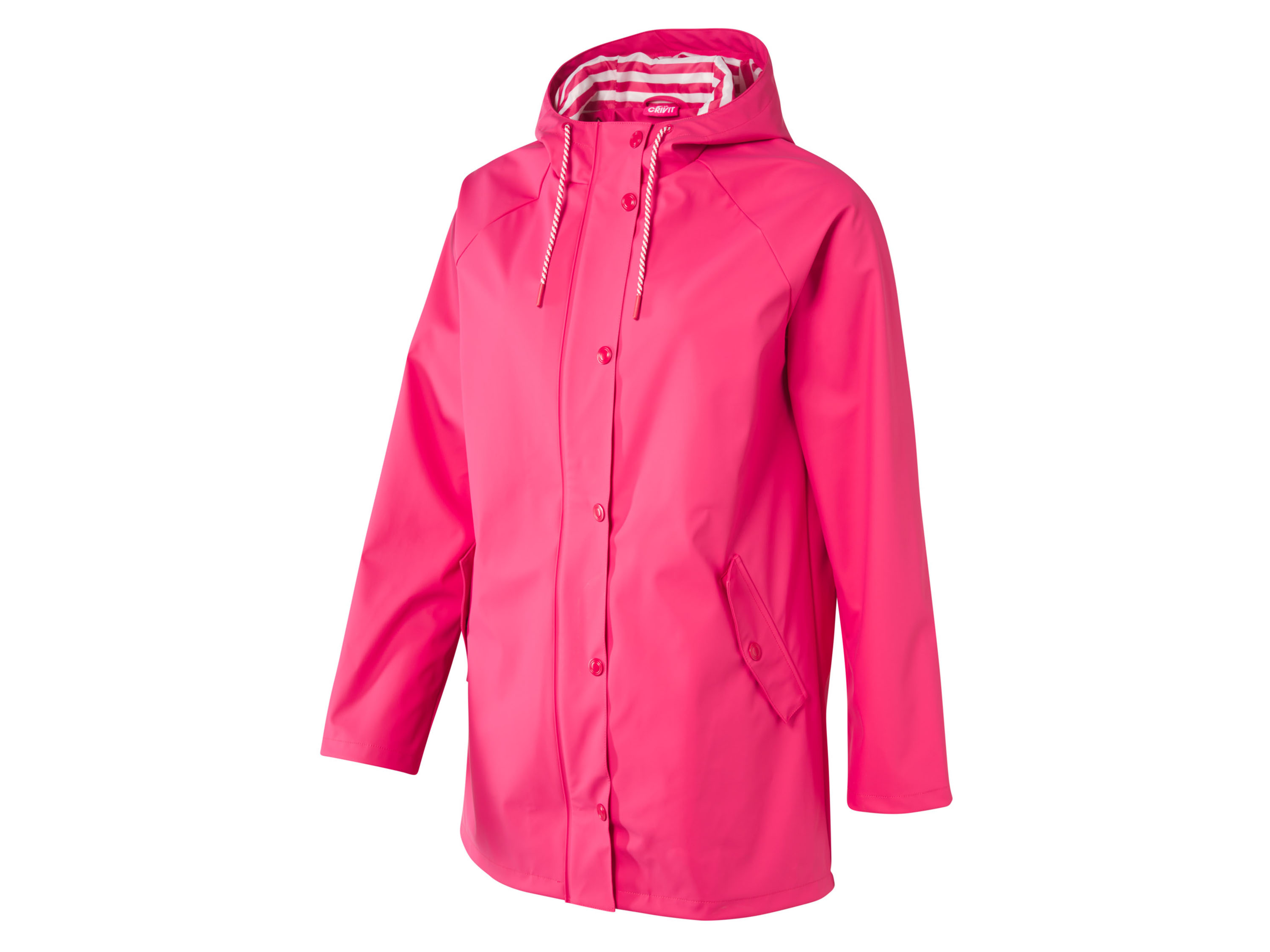 Crivit Parka przeciwdeszczowa damska, wiatro- i wodoodporna Czerwony, M40/42