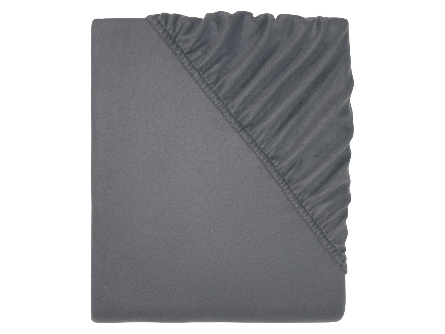 Livarno home Prześcieradło z polaru z gumką, 140-160 x 200 cm, 1 sztuka Ciemnoszary