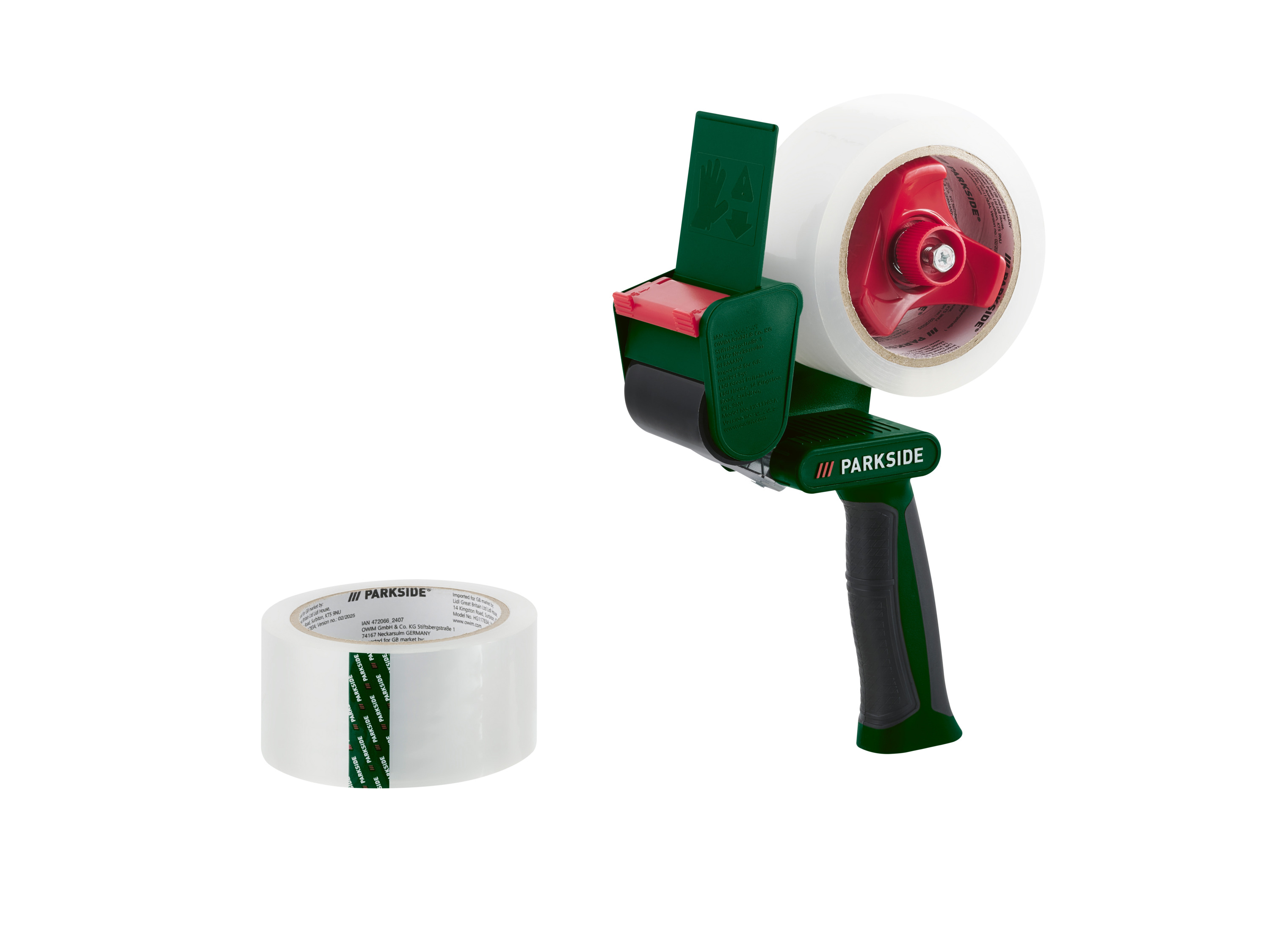 Parkside Zestaw dyspenser taśmy pakowej i 2 rolki taśmy