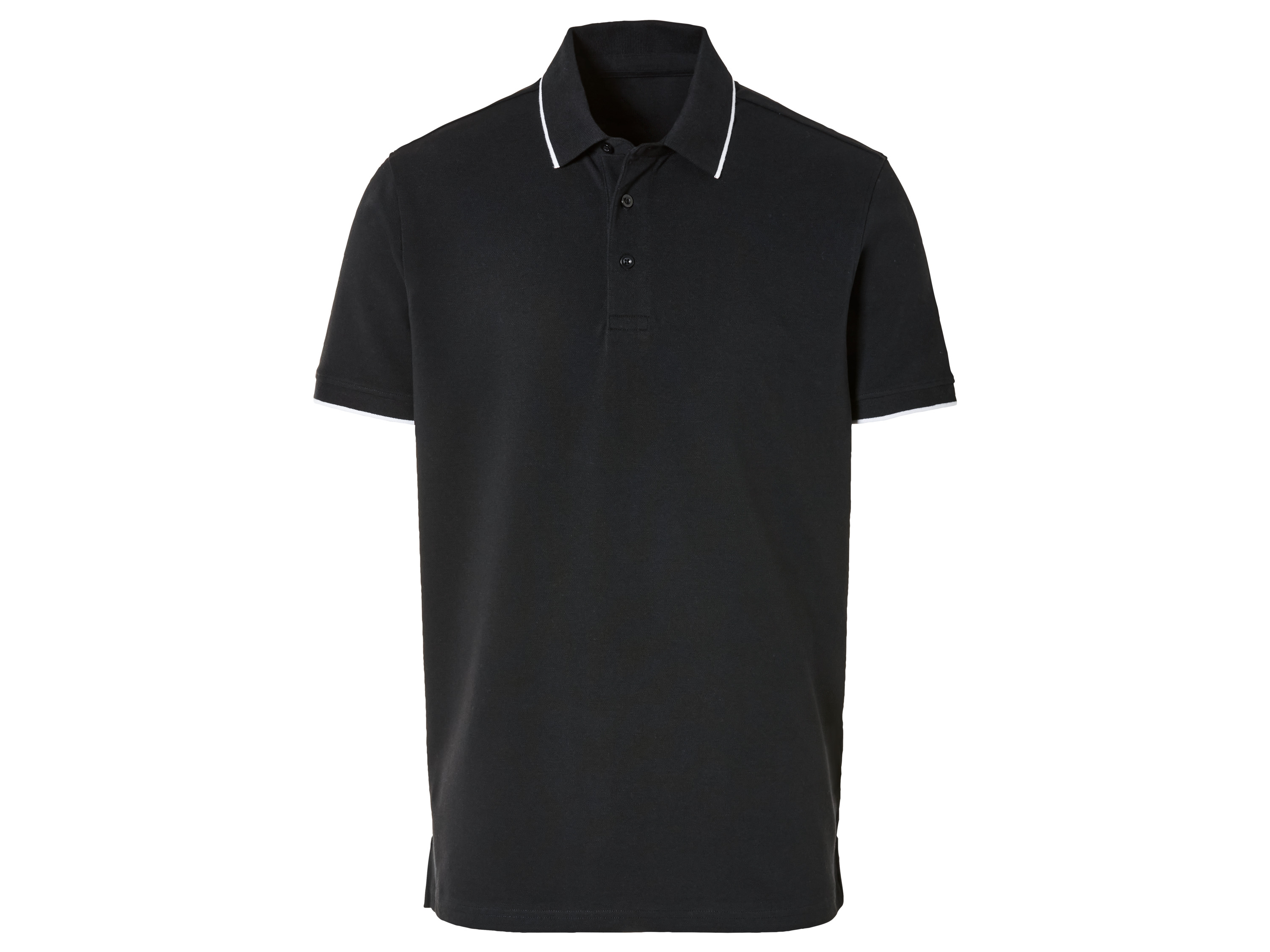 Livergy Koszulka polo męska z bawełną, regular fit XL 56/58, Czarny