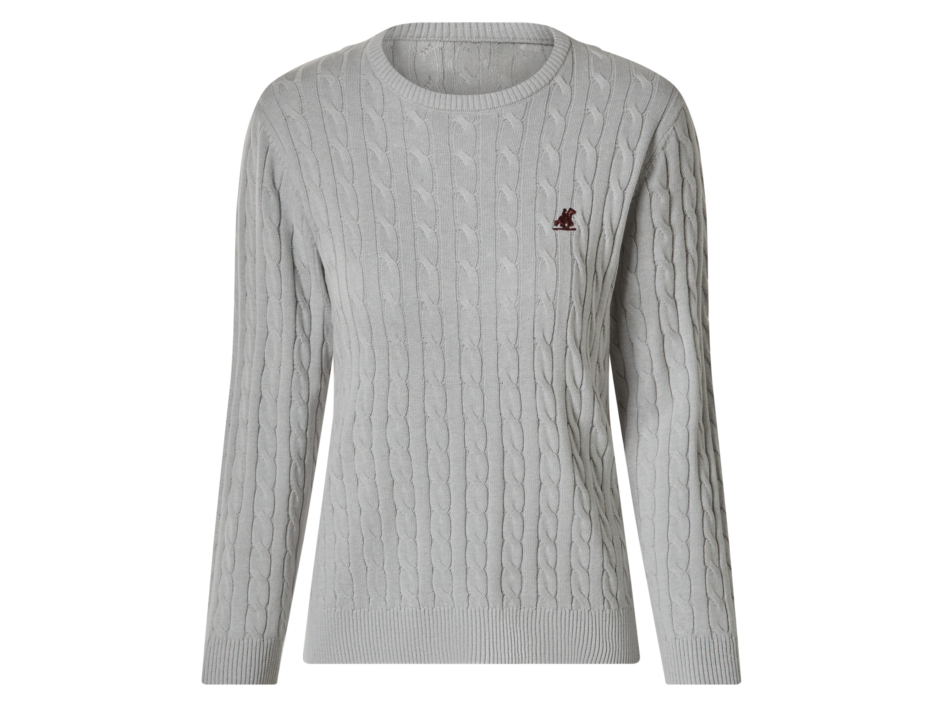 esmara U.s. Grand Polo Sweter dzianinowy damski Szary, S 36-38
