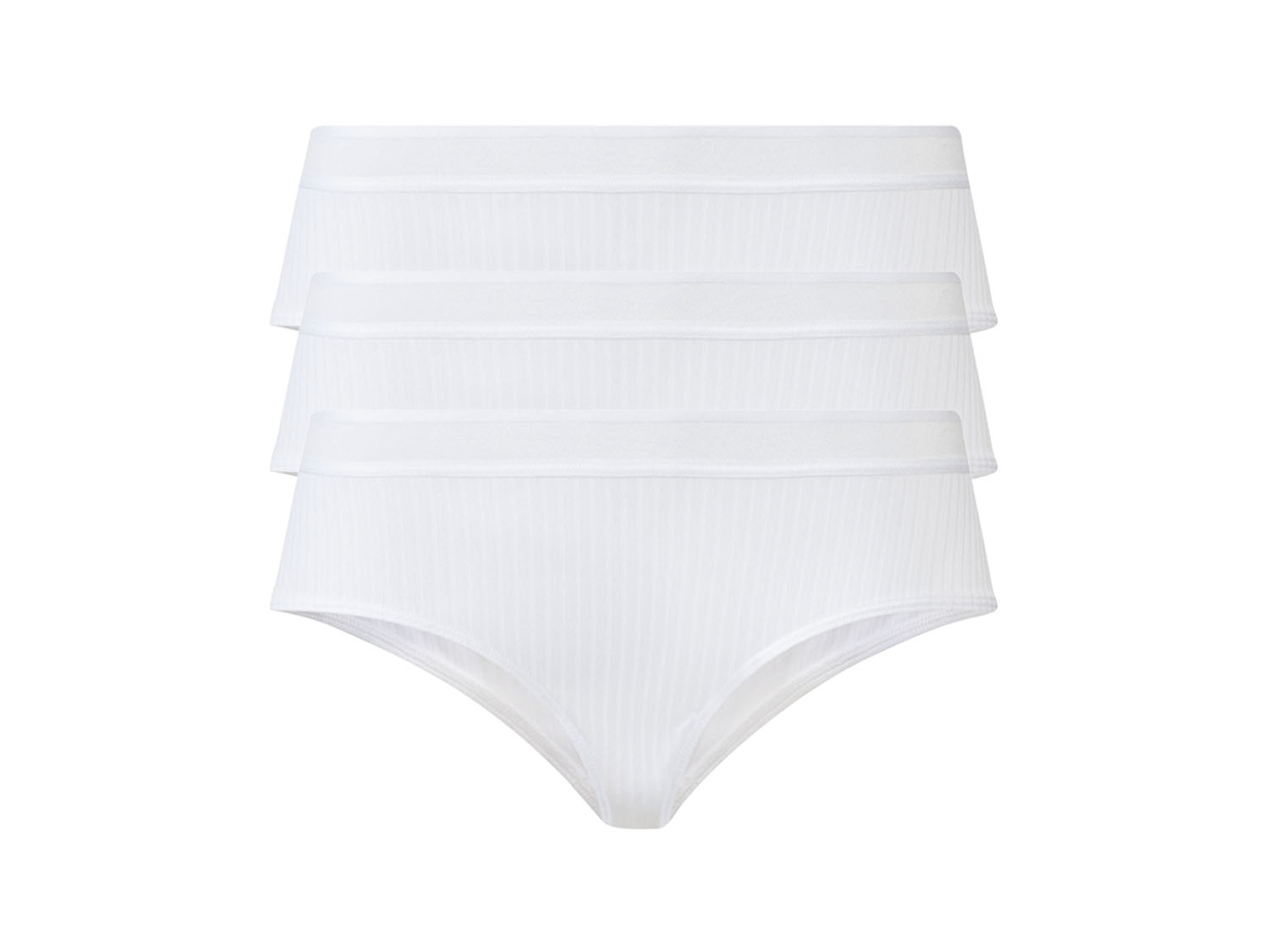 esmara Majtki hipstery damskie, 3 pary S 36/38, Biały
