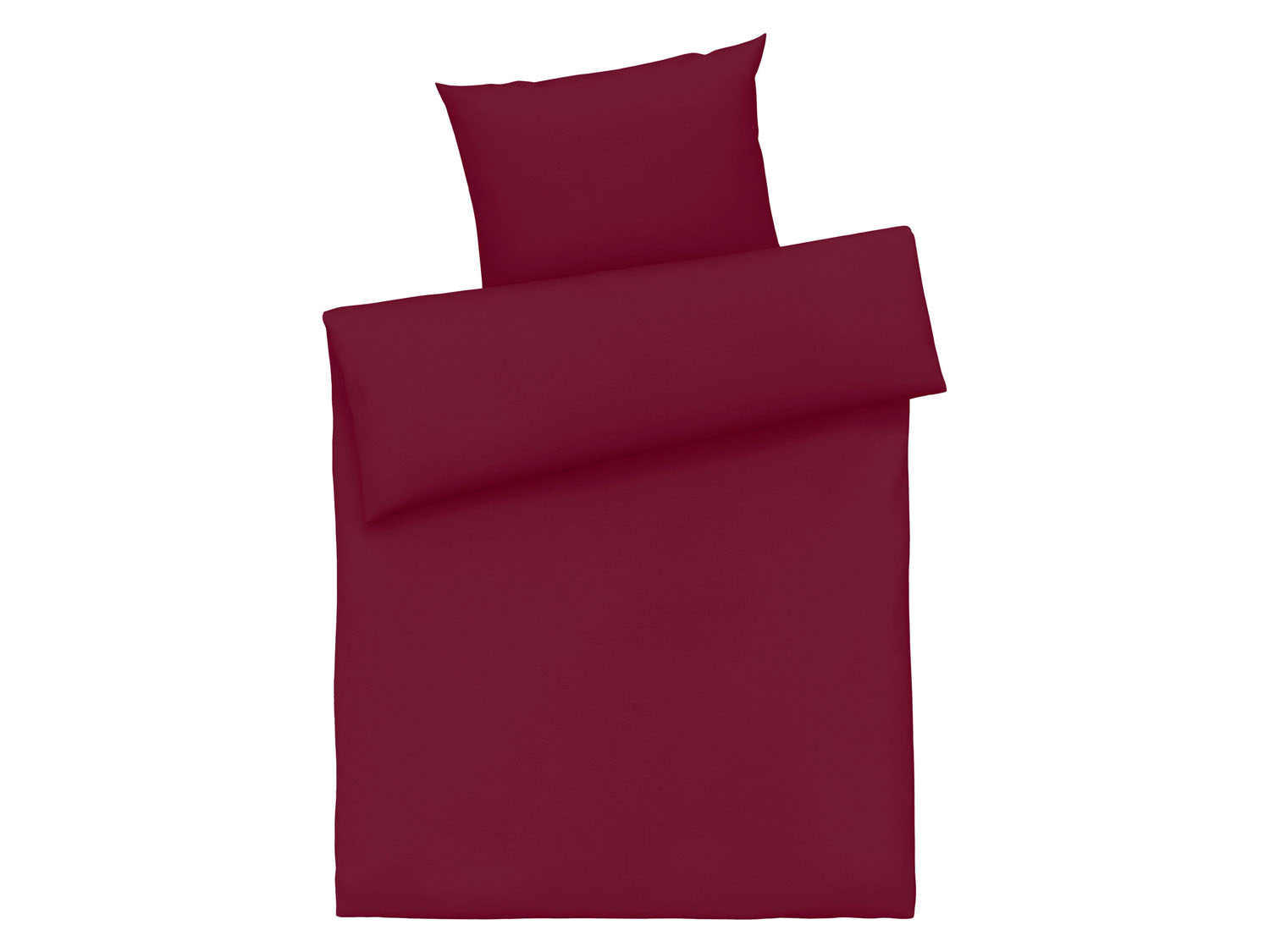 Livarno home Pościel z bawełny satynowej mako 135 x 200 cm, 1 komplet Czerwony
