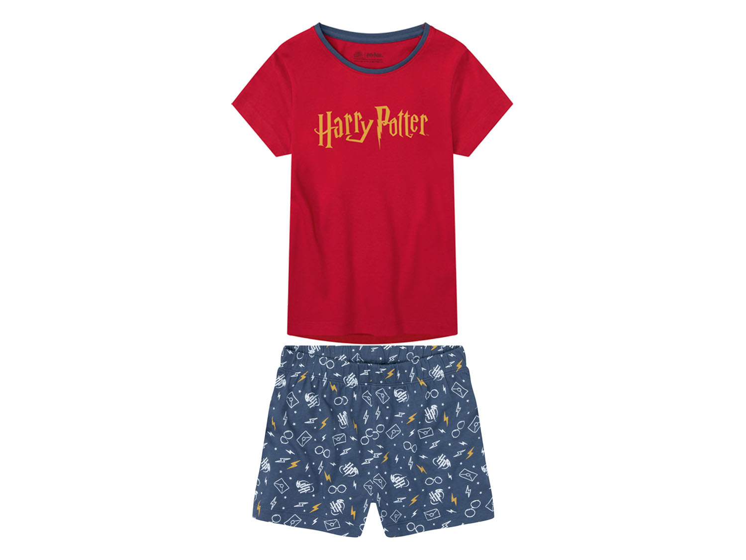 Piżama Harry Potter dziewczęca, 1 komplet 122/128, Czerwony