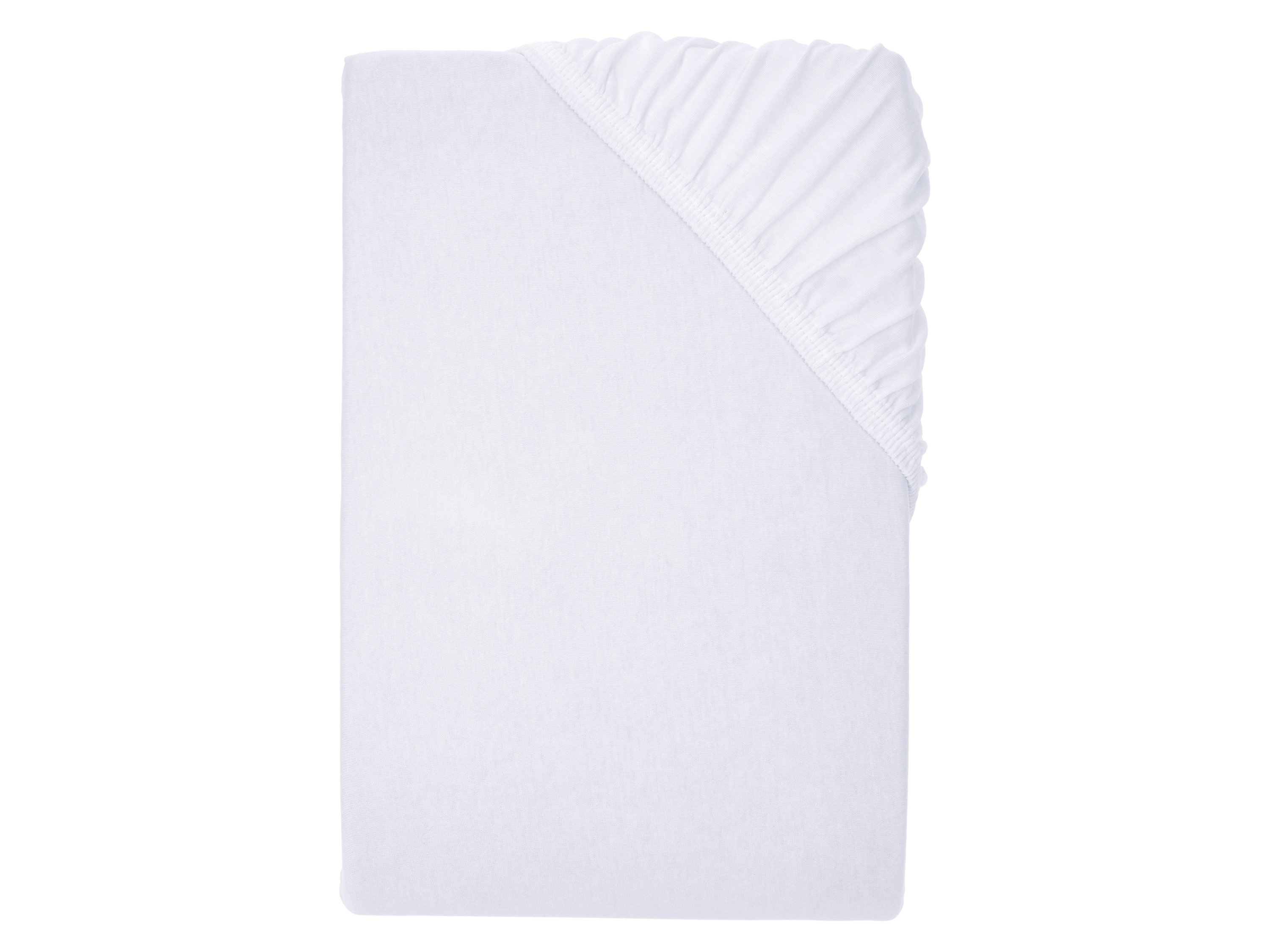 Livarno Prześcieradło z dżerseju z gumką, 180-200 x 200 cm Biały