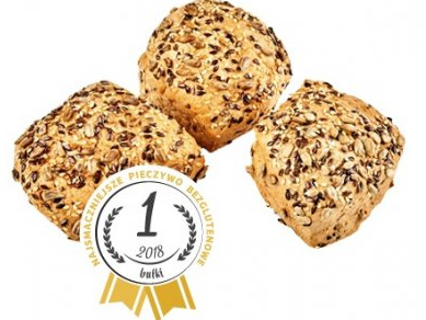 BEZGLUTENOWA Bułka z Ziarnami 200 g (3 szt.) - Piekarnie Cukiernie Putka