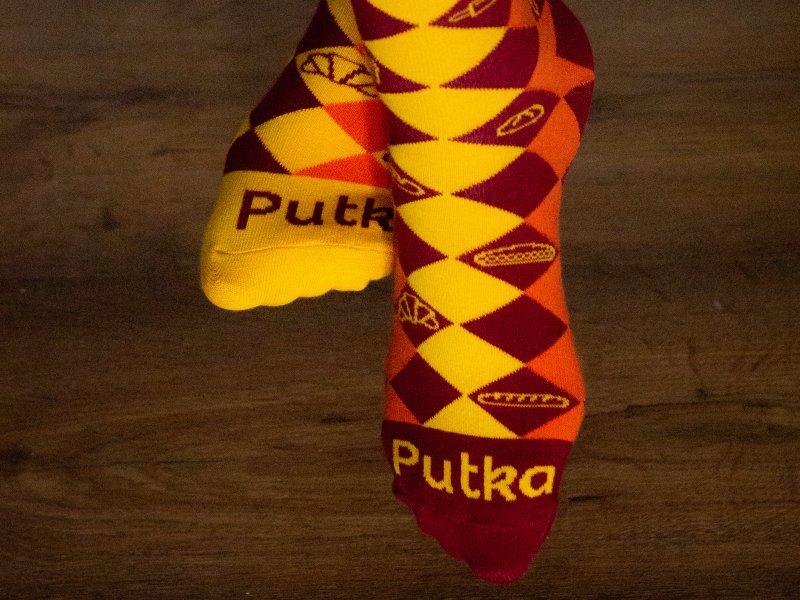 Skarpetki z logo w romby - Piekarnie Cukiernie Putka