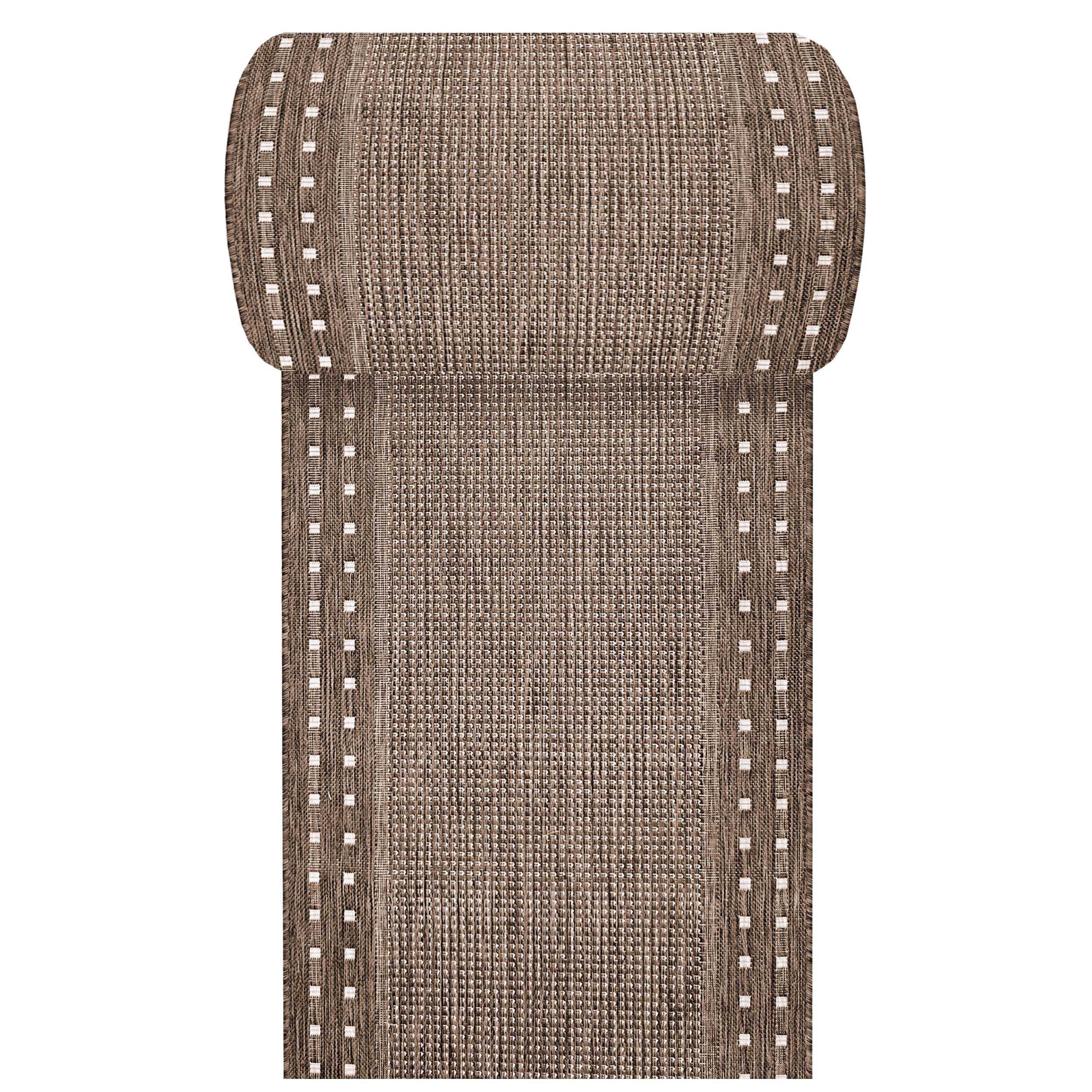 Chodnik sznurkowy na metry PATIO 11 brązowy 100 cm