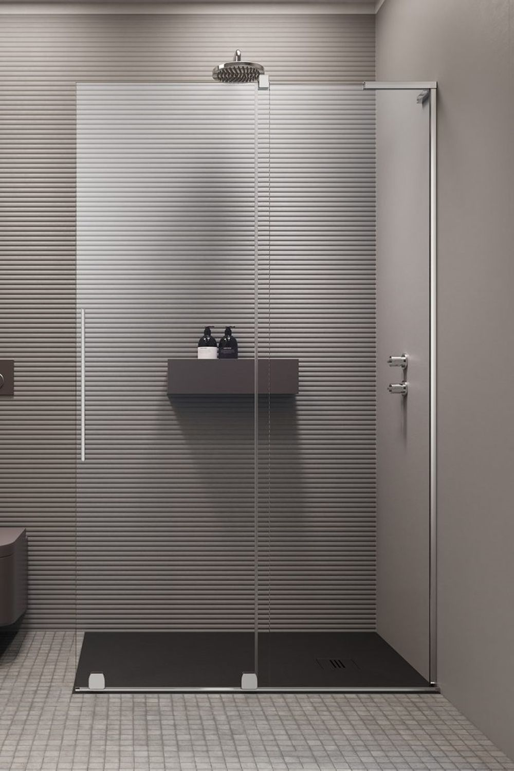 Darmowa Dostawa - Drzwi prysznicowe 53.8 cm rozsuwane Radaway Furo SL Walk-In 103065380101R