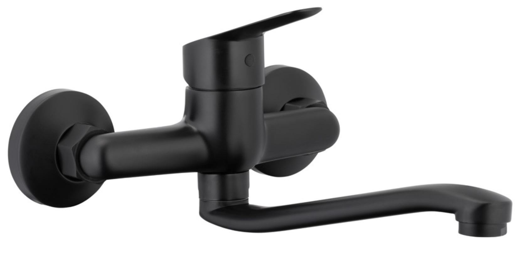 Darmowa Dostawa - Bateria kuchenna ścienna czarna KFA Armatura Sparc 541091081