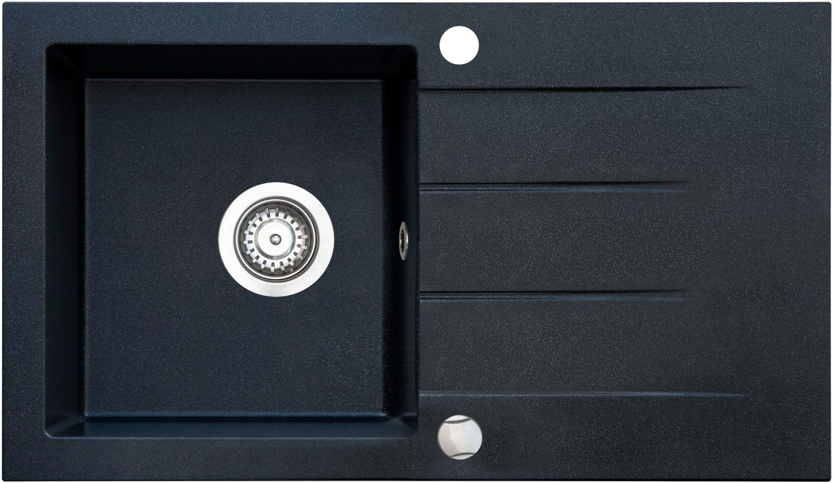 Darmowa Dostawa - Zlewozmywak granitowy 76x44 cm szary/grafitowy/onyx iceBerg Focus ZFS1411