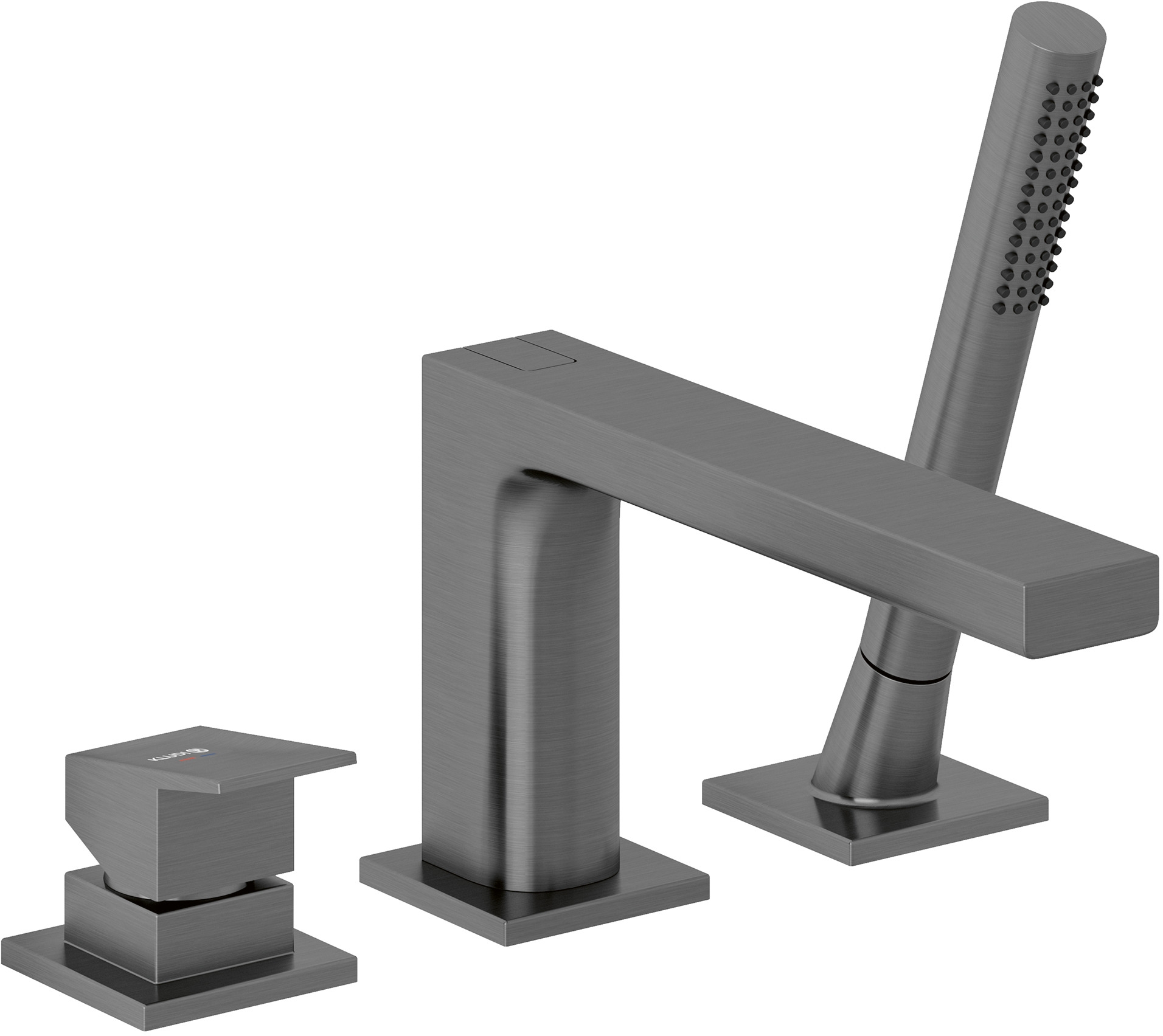 Darmowa Dostawa - Bateria wannowo-prysznicowa nawannowa czarna Kludi Decus 54448N275