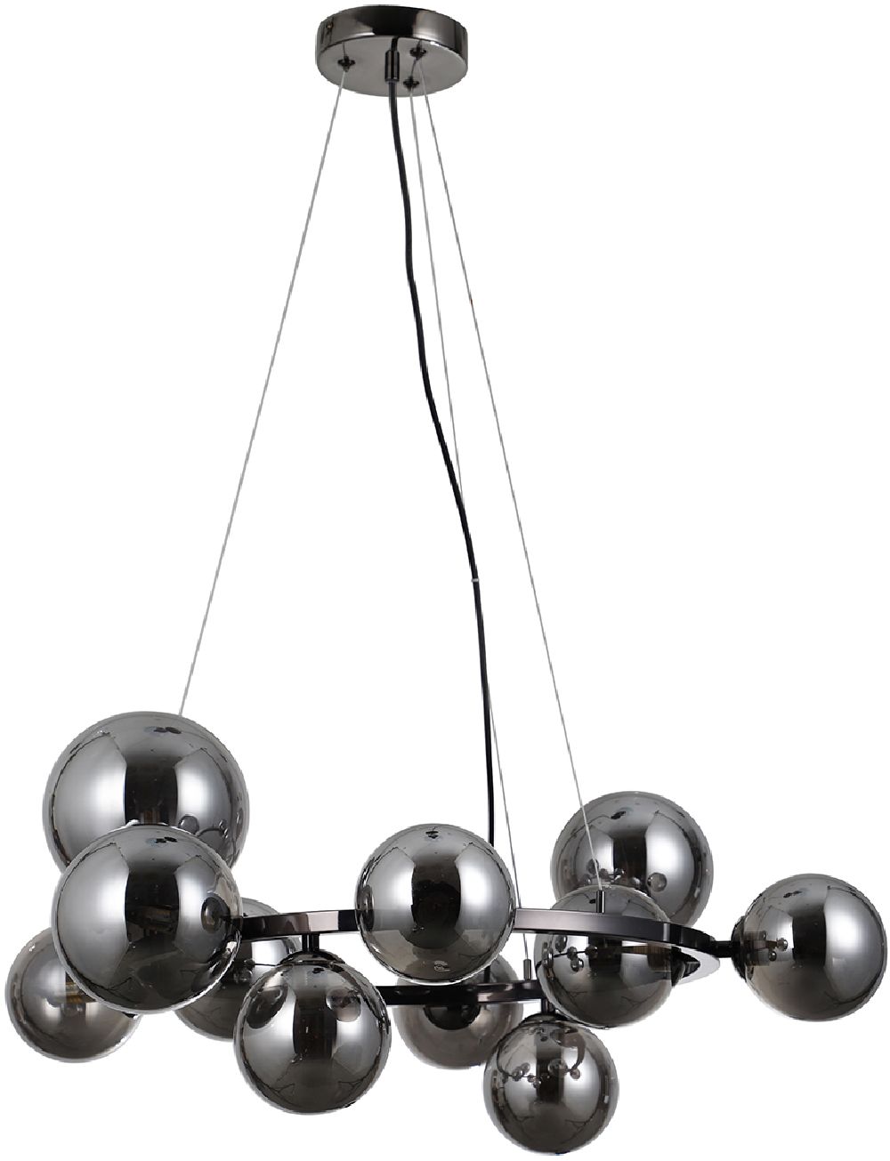 Darmowa Dostawa - Lampa wisząca powyżej 6x5 W czarna Italux Canello PND40600711ABCR