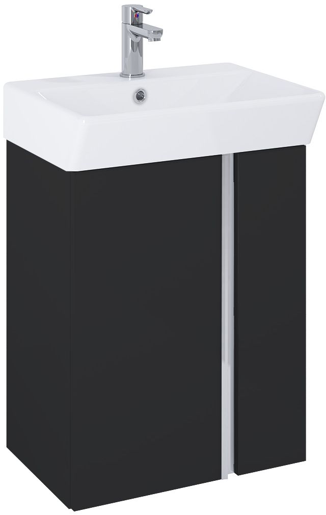 Darmowa Dostawa - Umywalka z szafką 50.5 cm czarną Elita Skye RE020500127160