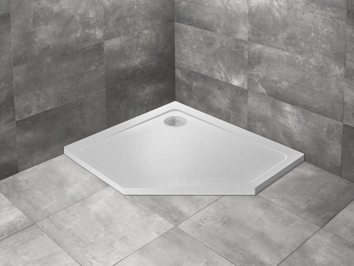 Darmowa Dostawa - Brodzik pięciokątny 100x90 cm biały Radaway Doros PT E SDRPT10900104SR