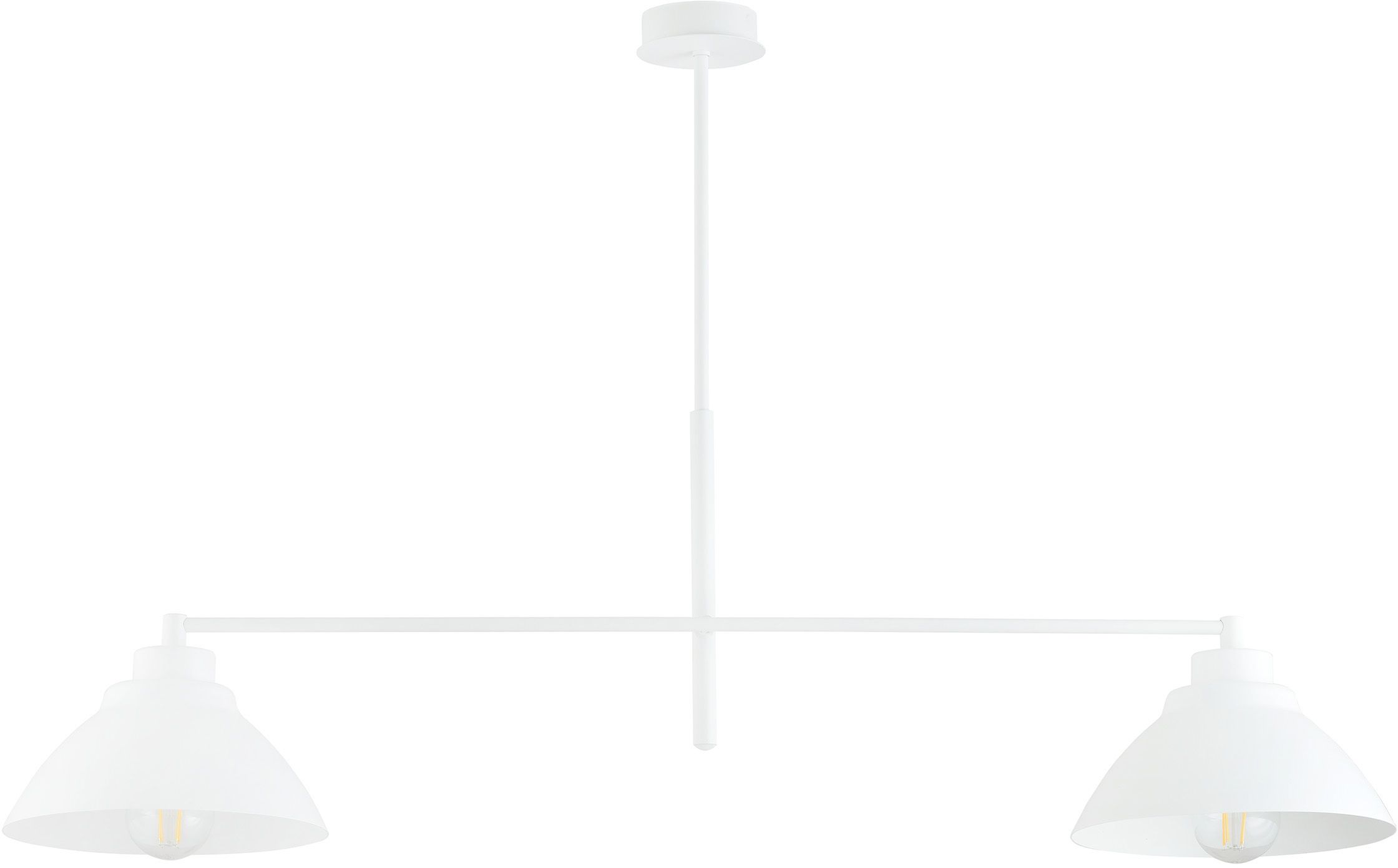 Darmowa Dostawa - Lampa podsufitowa 2x15 W biała Emibig Maverick 12122