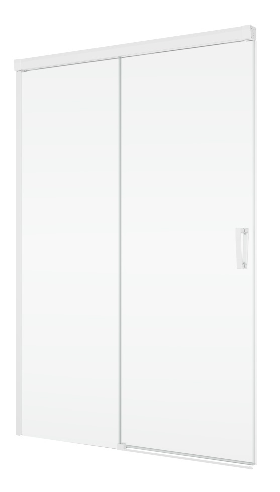 Darmowa Dostawa - Drzwi prysznicowe 100 cm rozsuwane biały mat/szkło przezroczyste Ronal Cadura CAS2G1000907