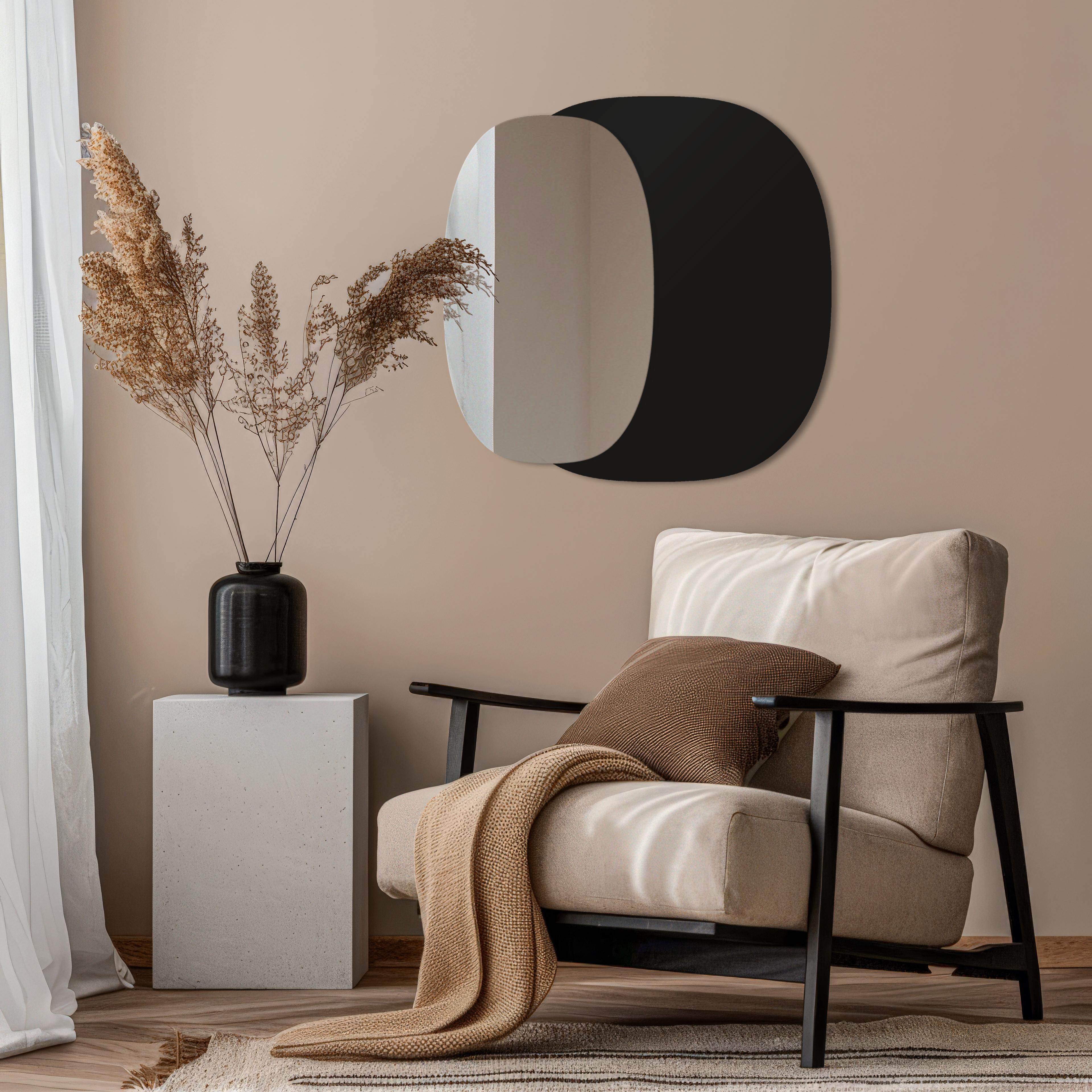 Darmowa Dostawa - Lustro 80x75 cm czarny-srebrny Guarda Gusto no. 1 TOSGUS1BLACK80x75