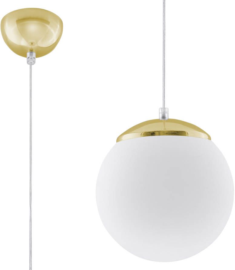 Darmowa Dostawa - Lampa wisząca 1x60 W biała Sollux Lighting Ugo SL0715