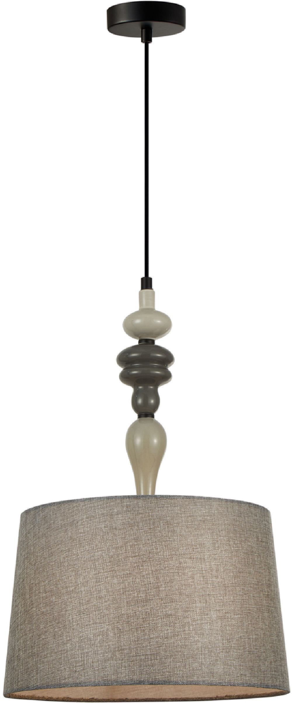 Darmowa Dostawa - Lampa wisząca 1x60 W czarna Italux Nerom PND22374ABK