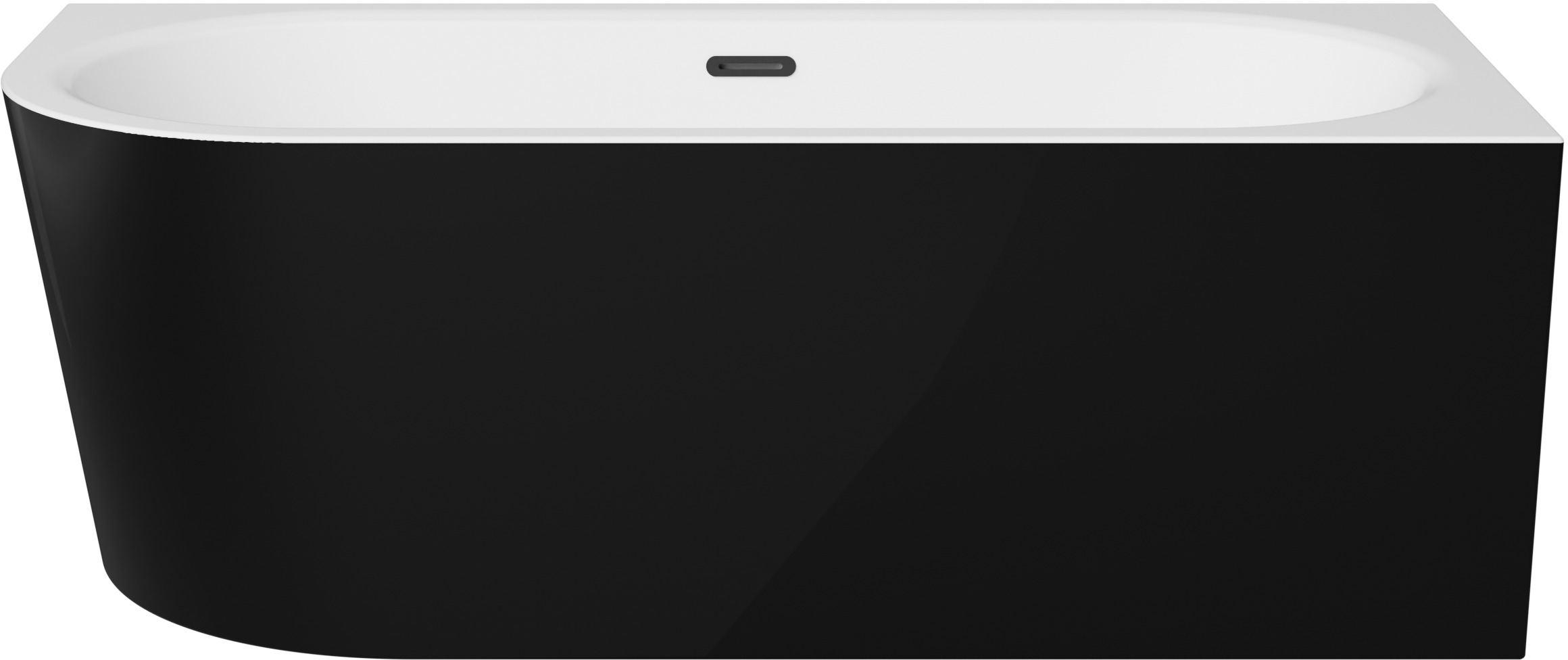 Darmowa Dostawa - Wanna przyścienna 169x75 cm prostokątna dwukolorowa Besco Avita A-Line #WAA17ABPCS