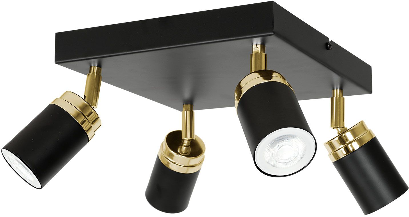 Darmowa Dostawa - Lampa podsufitowa 4x8 W czarny Luminex Reno 5166