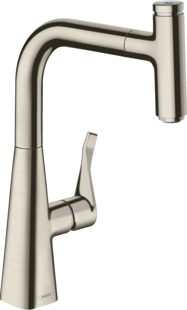 Darmowa Dostawa - Bateria kuchenna stojąca stal Hansgrohe Metris Select M71 73802800