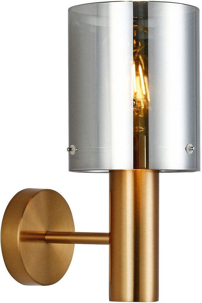 Darmowa Dostawa - Kinkiet 1x40 W mosiądz-przydymiony Italux Sardo WL55811ABROSG