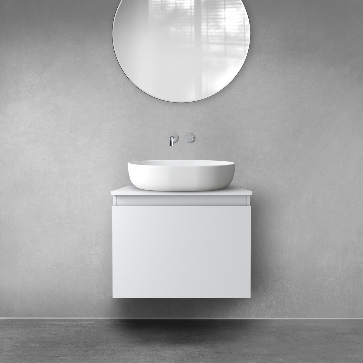 Darmowa Dostawa - Szafka 60x45.6x47 cm podumywalkowa wisząca szara Oltens Vernal 60013700