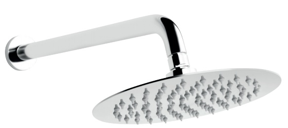 Darmowa Dostawa - Deszczownica z ramieniem 20x20 cm okrągła chrom Ferro Slim NPT11