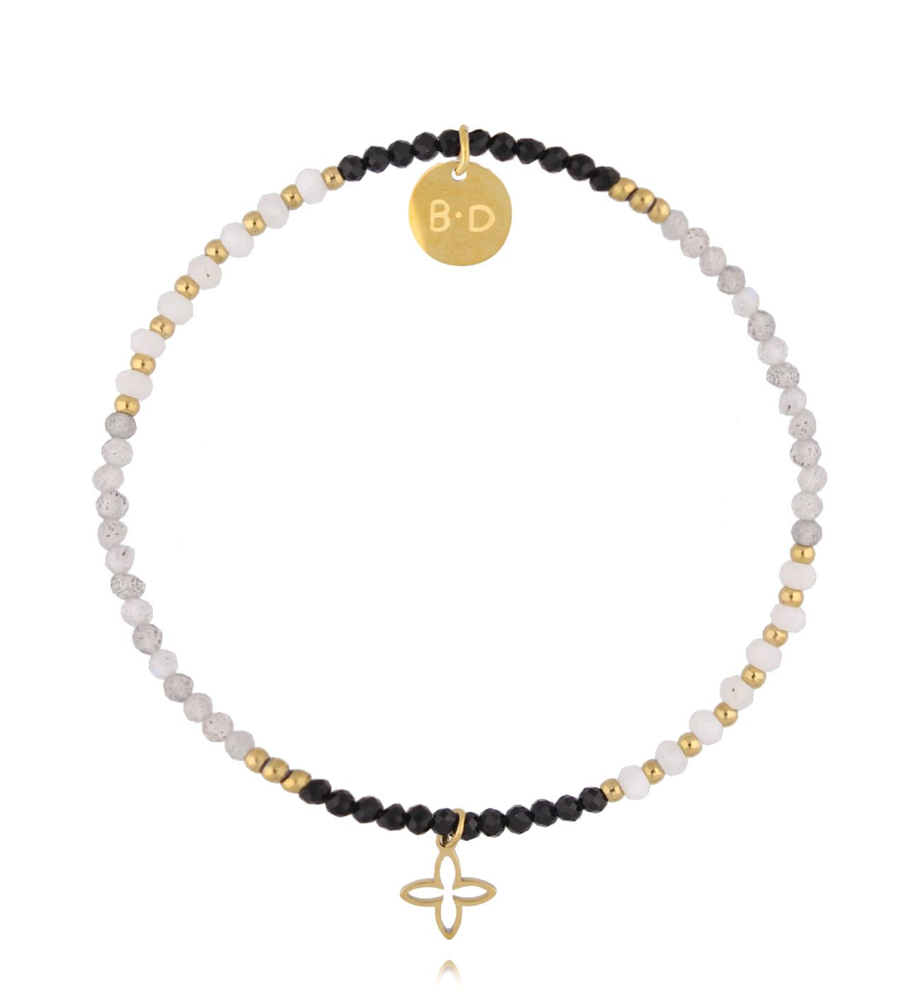 Bransoletka z turmalinami i labradorytami BTW3019